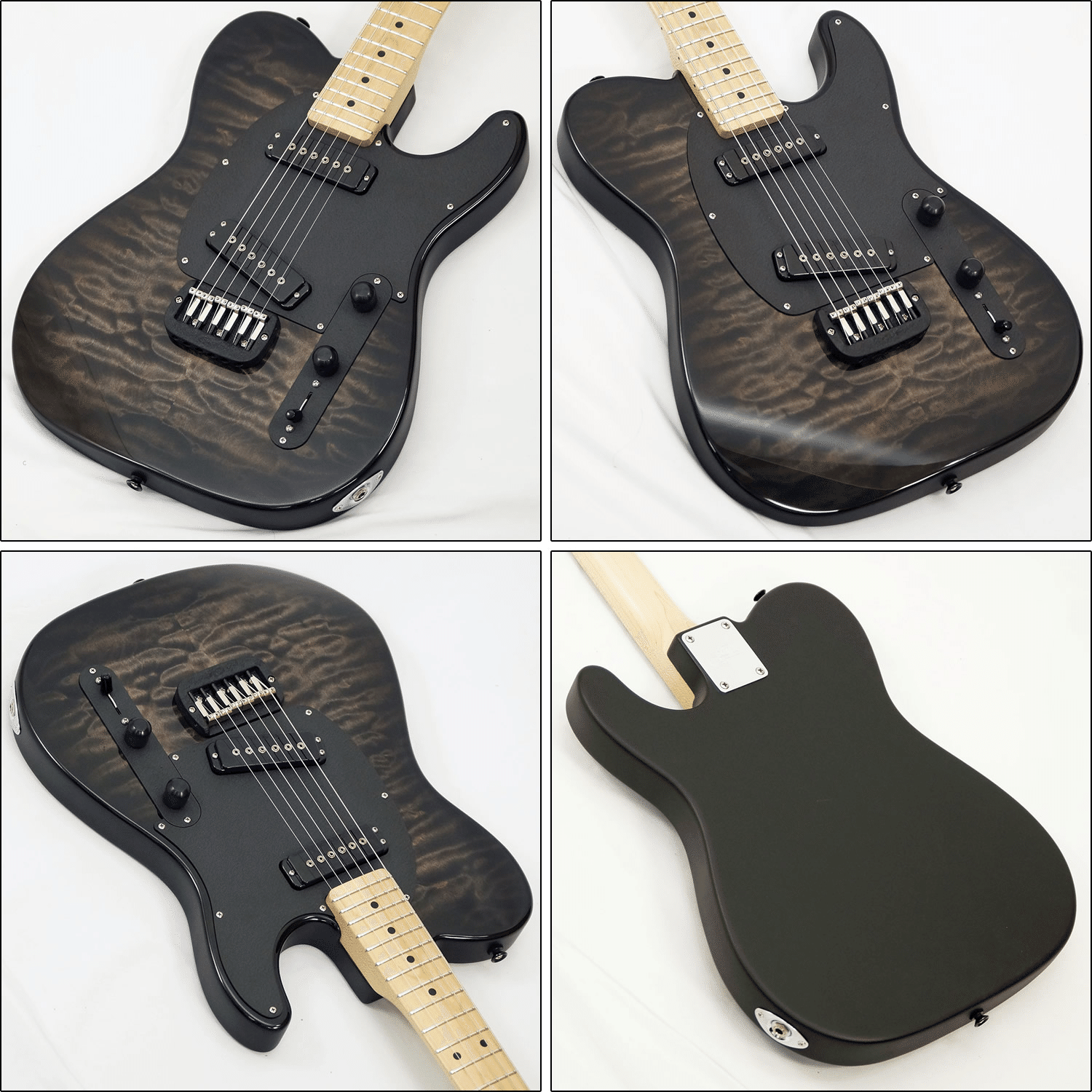 美しいキルテッド・メイプルが印象的な G&L USA カスタムショップ製