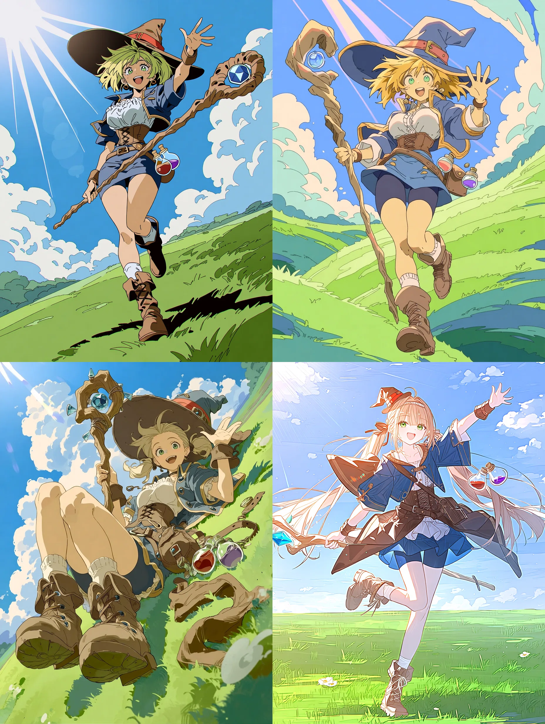 ミッドジャーニーのNiji V7を使ったキャラクタータイプ別画像生成