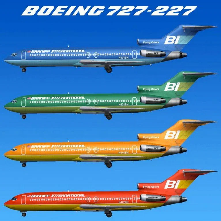 ブラニフ航空 B727-200 アレクサンダーカルダー塗装 G2BNF1220 ブラニフ航空 B727-200 アレクサンダーカルダー塗装 G2BNF1220