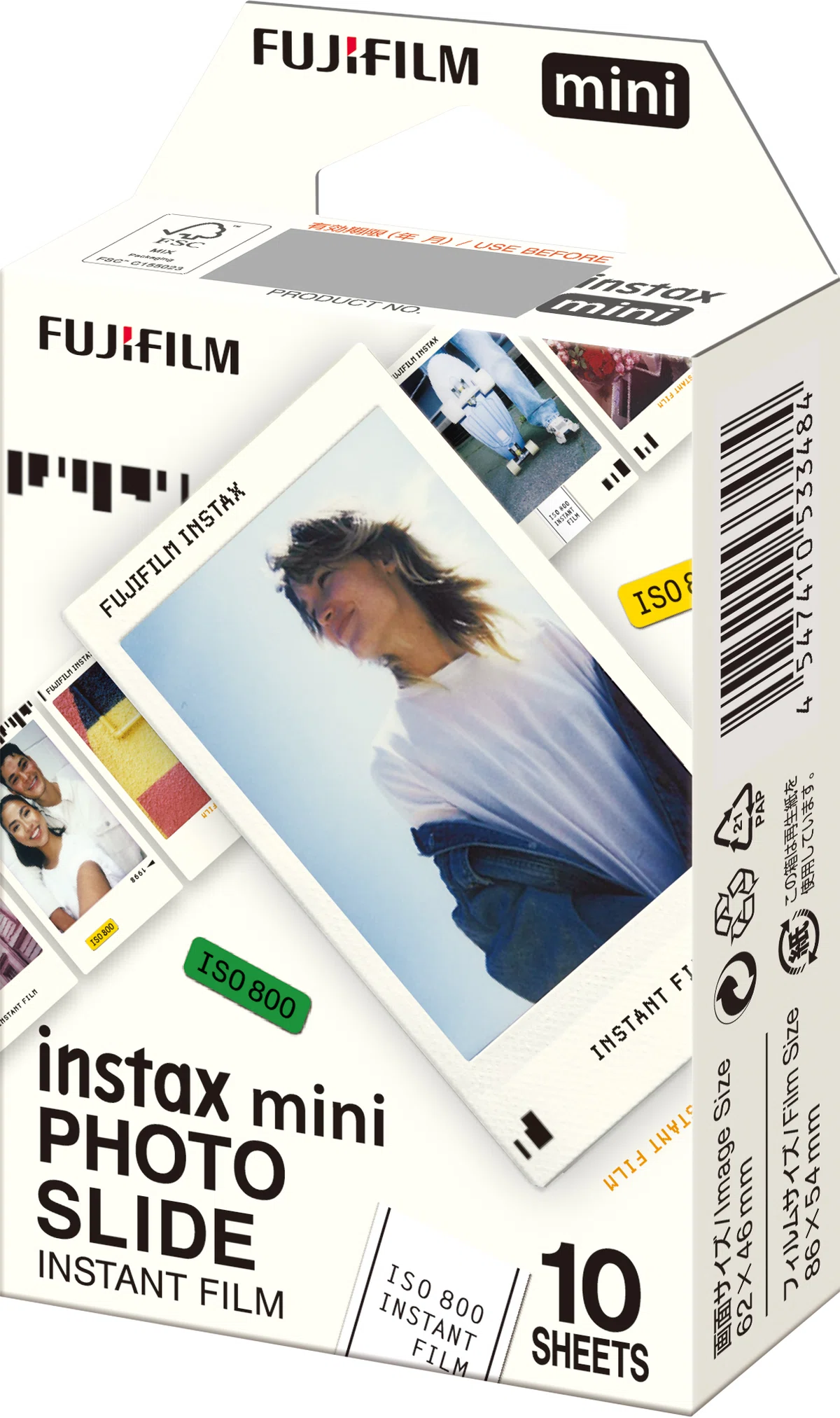 FUJIFILM チェキ インスタントフィルム カラー instax mini PHOTO 