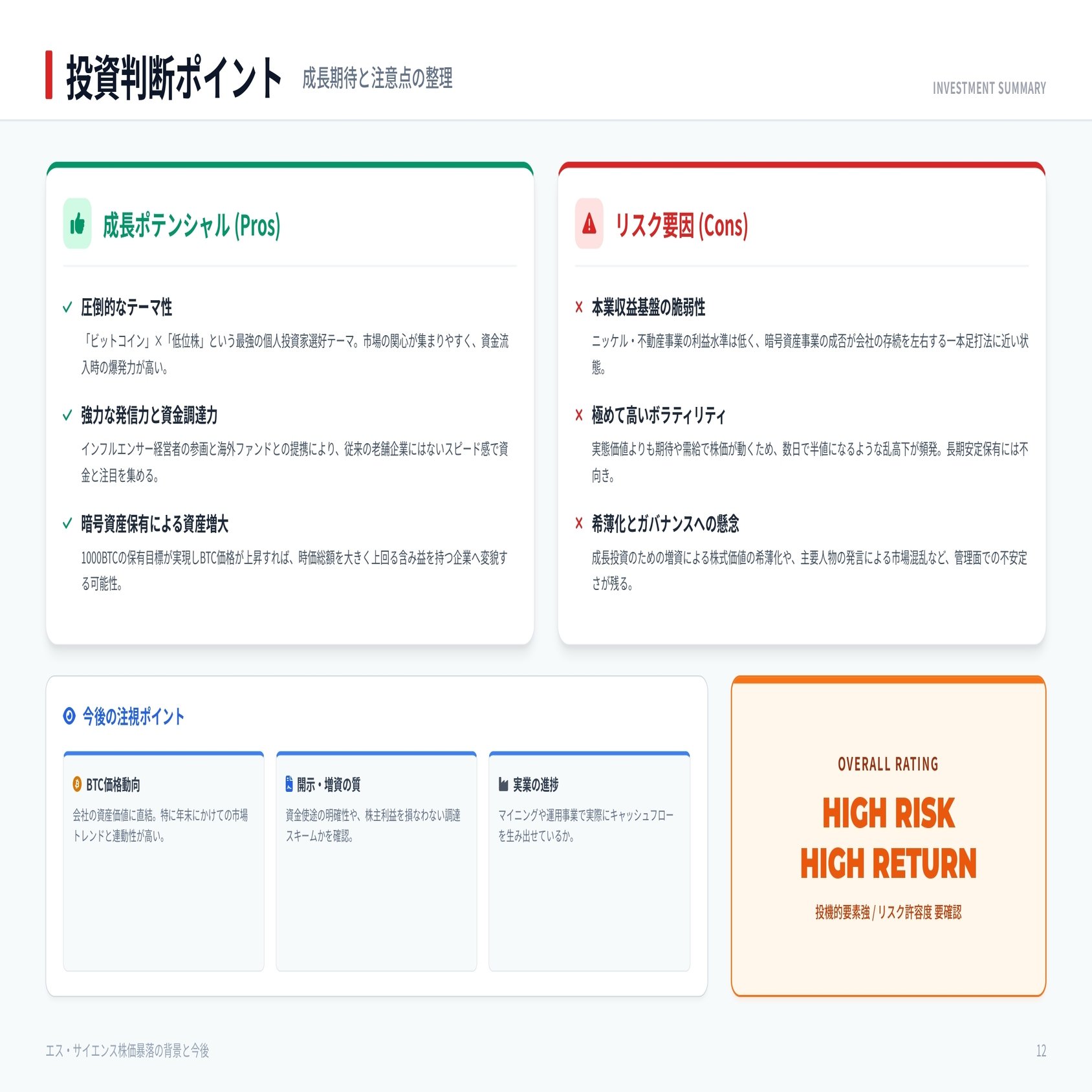 老舗ニッケル企業が「暗号資産企業」に？エス・サイエンス株(5721)を個人投資家目線で解説｜株式会社デボノ