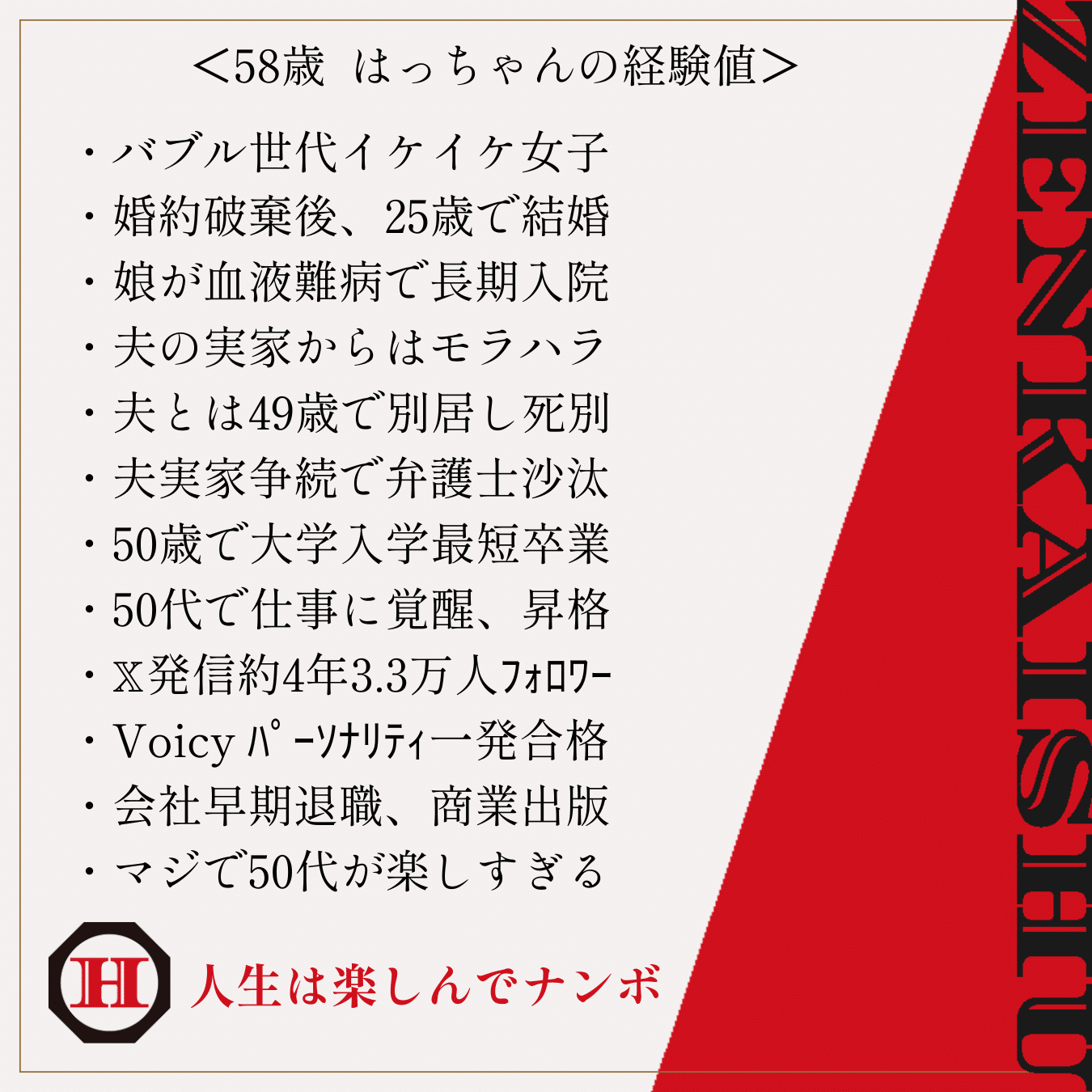 Who is はっちゃん? (2026 version)｜はっちゃん