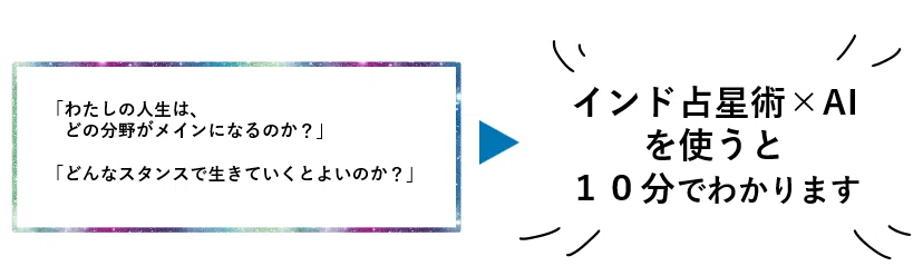 私の人生の生き方って？インド占星術×AIを使って10分で調べる方法