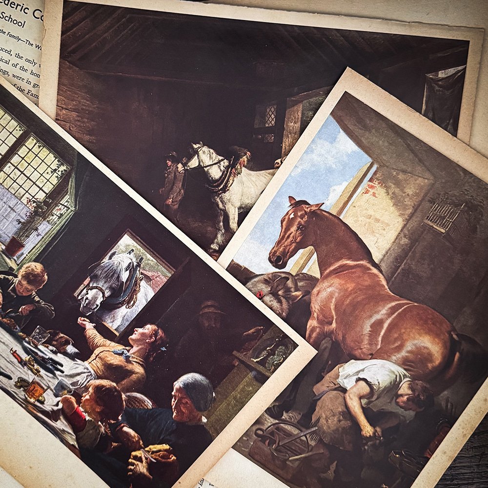 JAMES 馬の群れ 絵画　古物アンティーク　午年 JAMES 馬の群れ 絵画 古物アンティーク 午年 - メルカリ