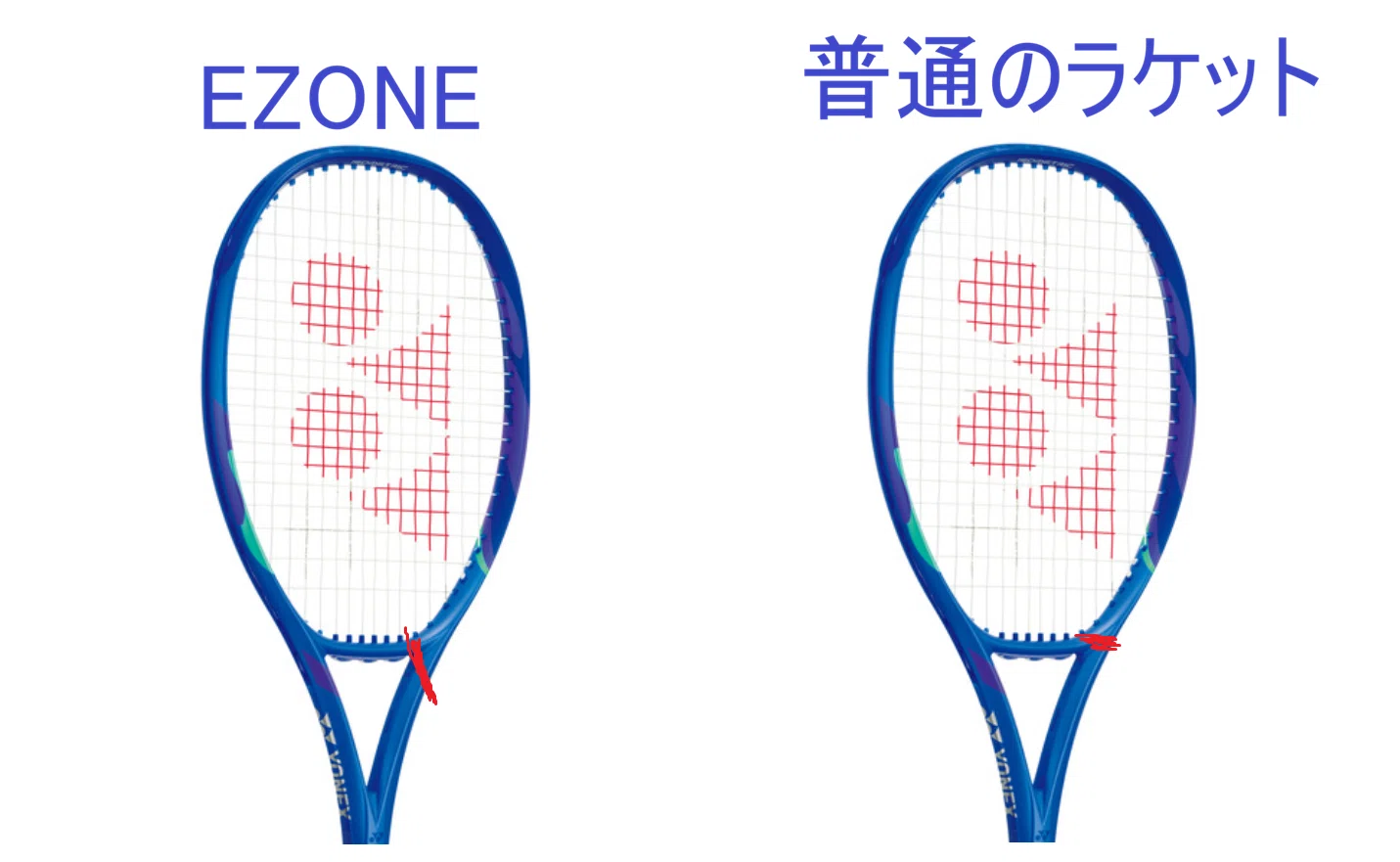 ホールド感×パワー系ラケットのヨネックス EZONE100(2025)のインプレ