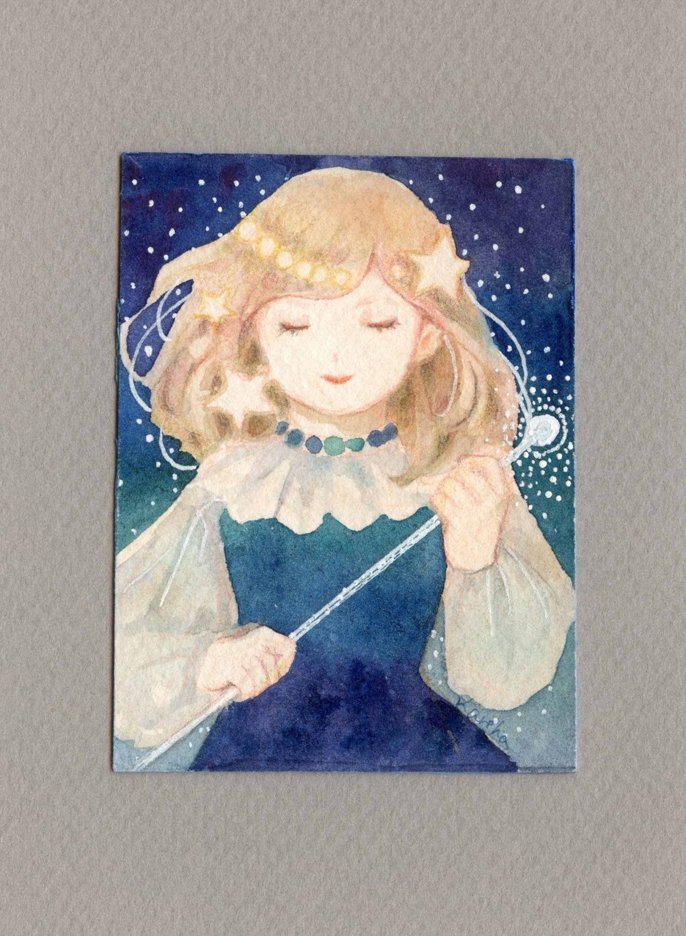 なぜ星を描くのか？キラキラする絵具が絵に星を連れてきた話｜枯葉庭園