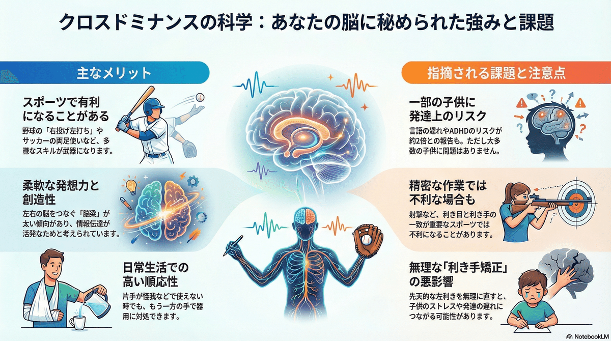 左右で異なる利き手・利き足が脳に与える影響（AIリサーチ）｜shogaku
