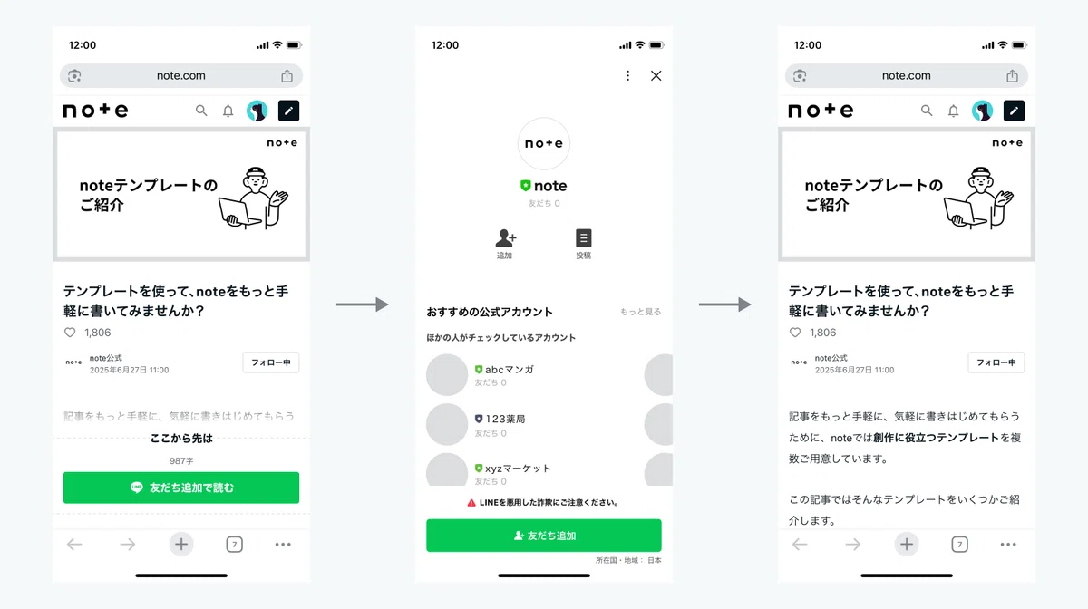 ライン友だち追加機能のイメージ画像