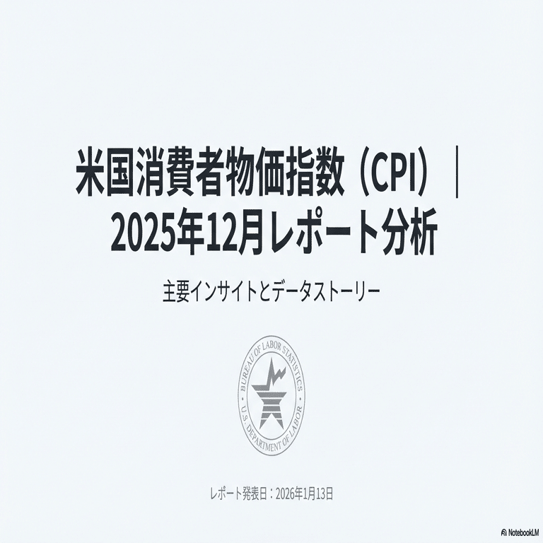 NotebookLMでアメリカ12月消費者物価指数（CPI）を分析｜乙式侶葦人／NotebooLM政治経済研究所