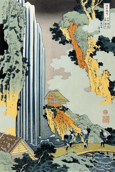 諸国瀧廻り 木曽海道小野ノ瀑布｜喜多野土竜