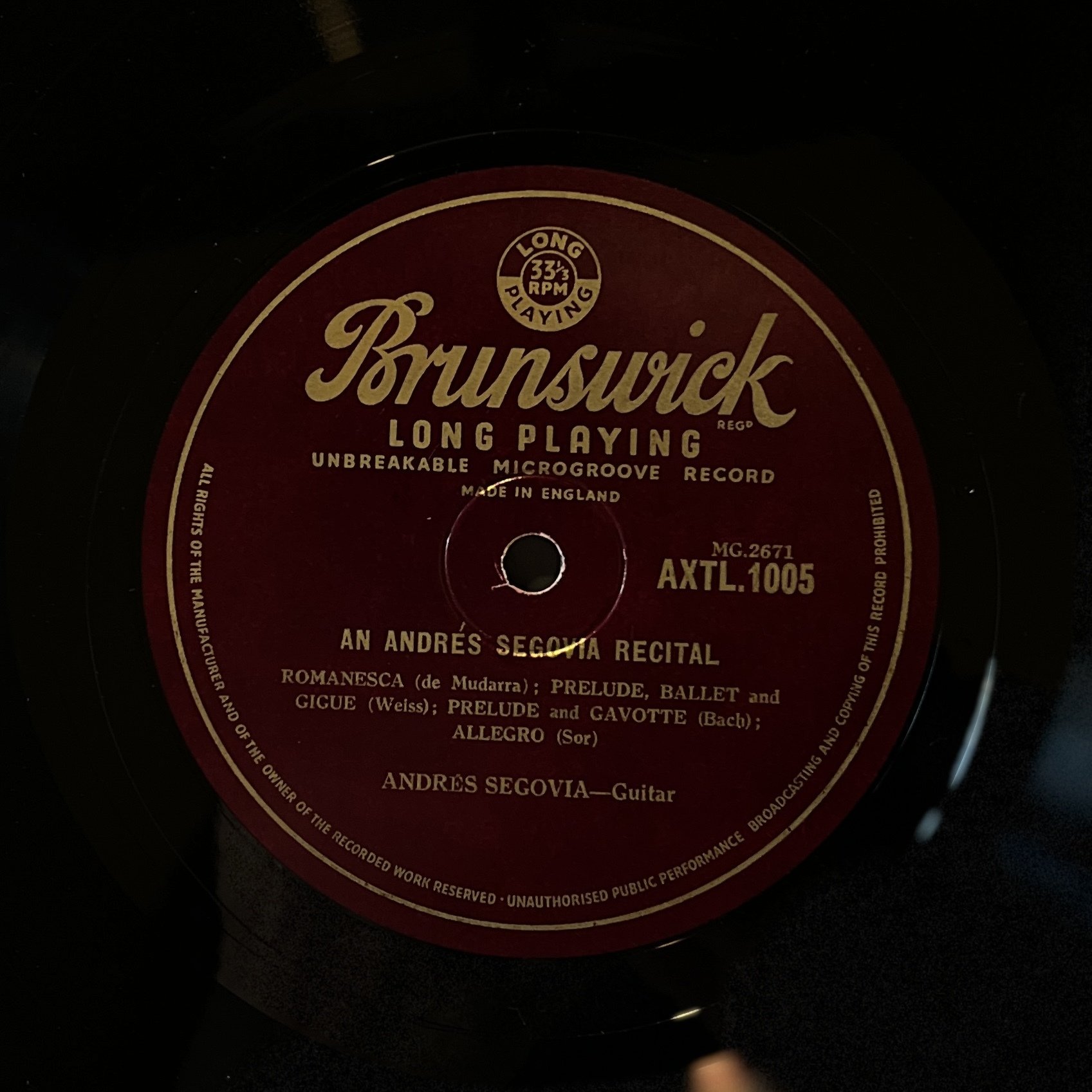 アンドレス・セゴビア ディスコグラフィー⑤1951年｜一宮誠志