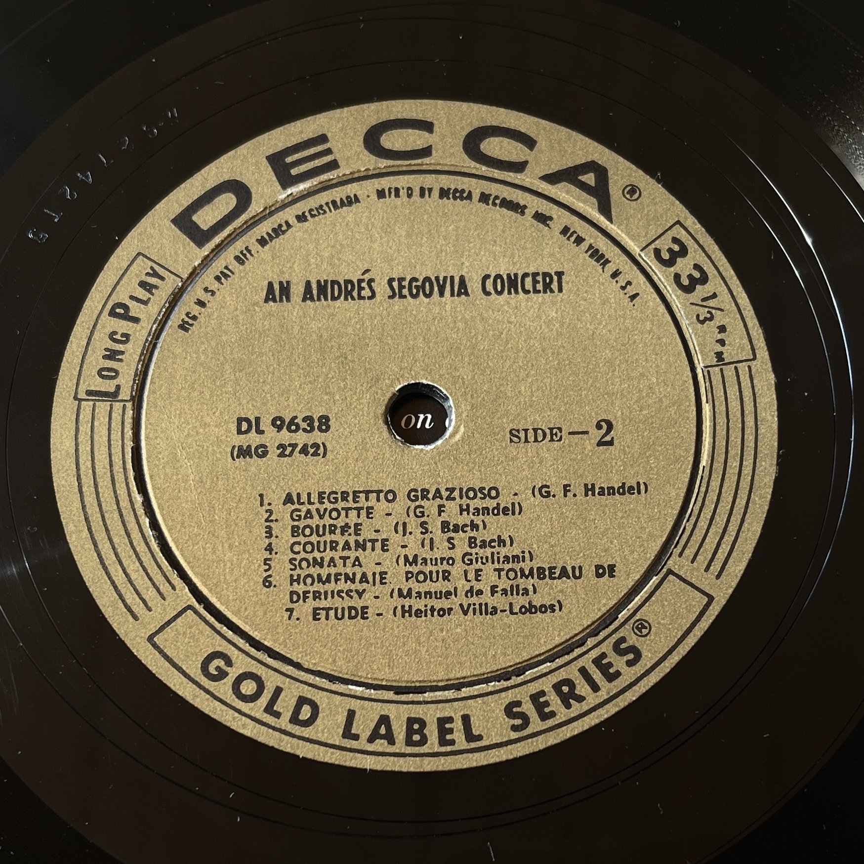 アンドレス・セゴビア ディスコグラフィー⑥｜一宮誠志