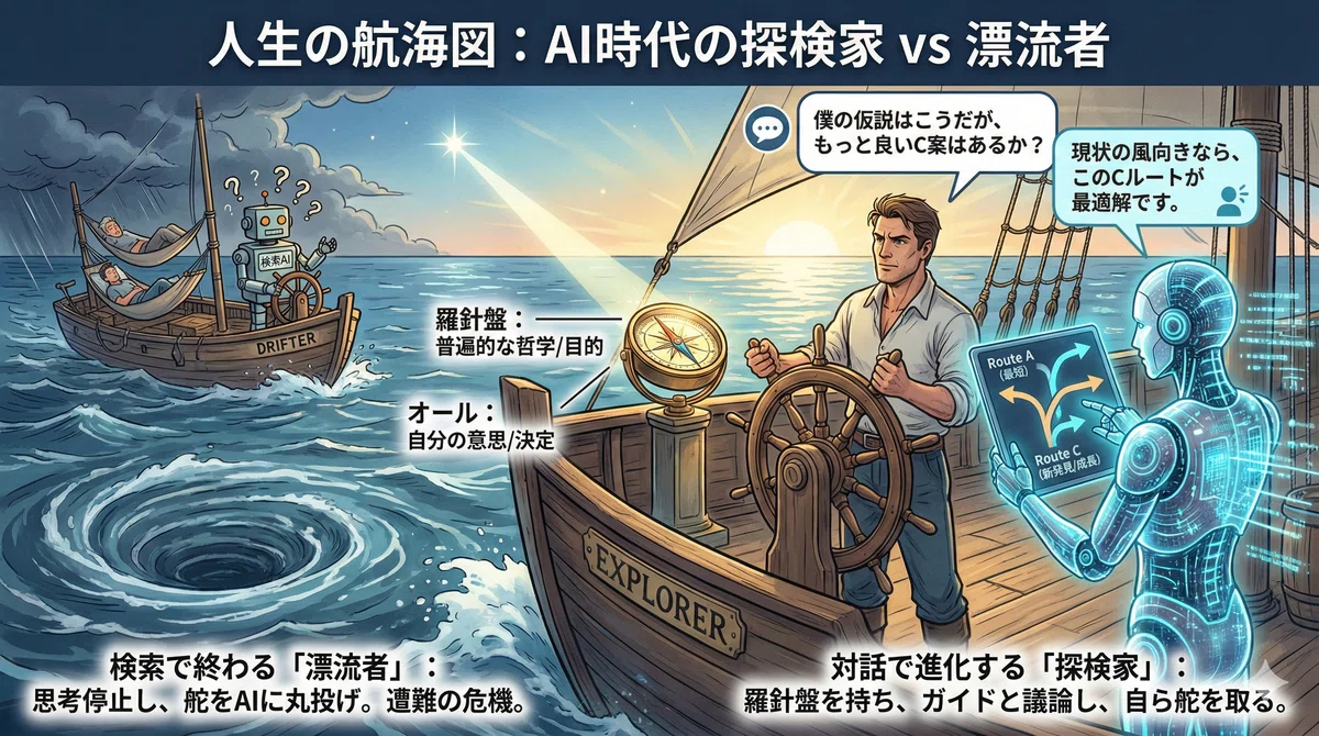 船(人生)のオール(舵)をAIに任せるな。第111話|アミミン