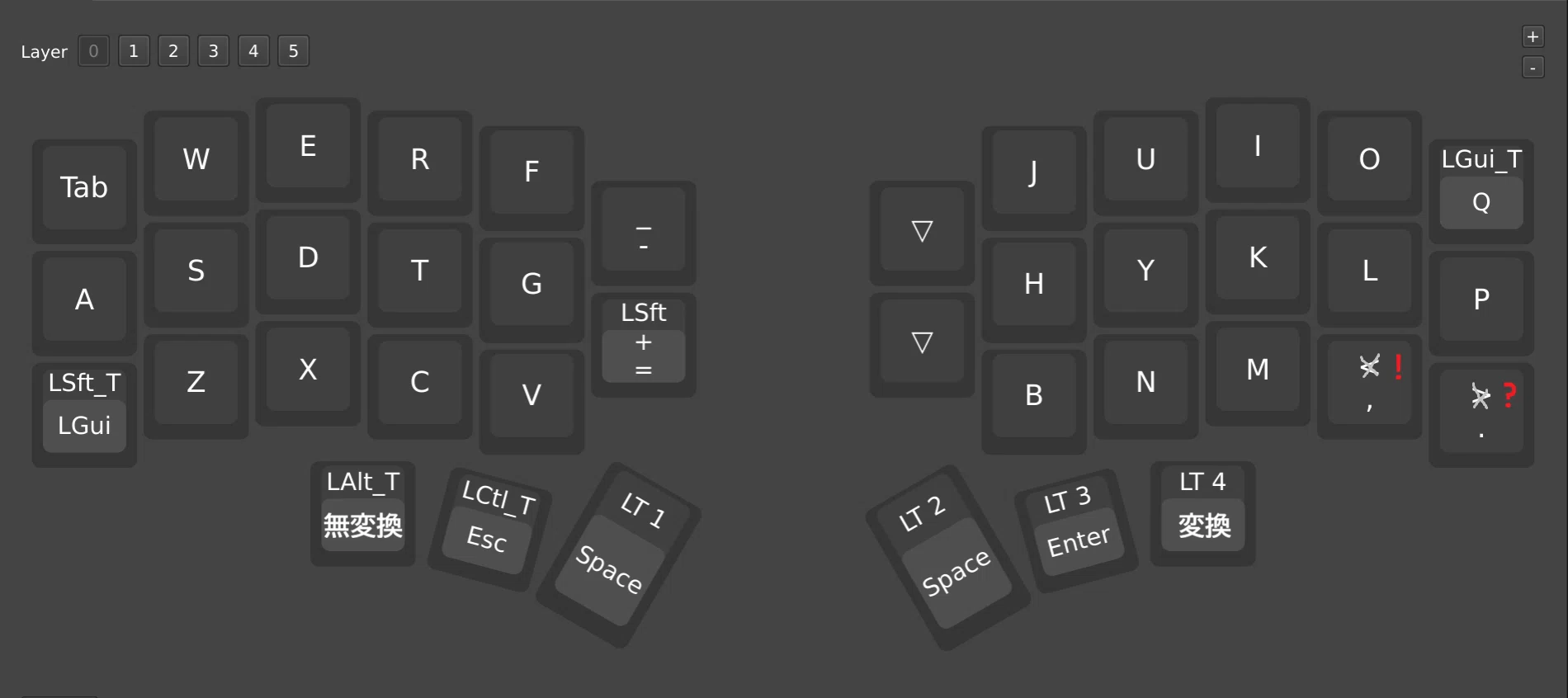 煮詰まったCorne v4 Mini のキーマップ｜oktntko