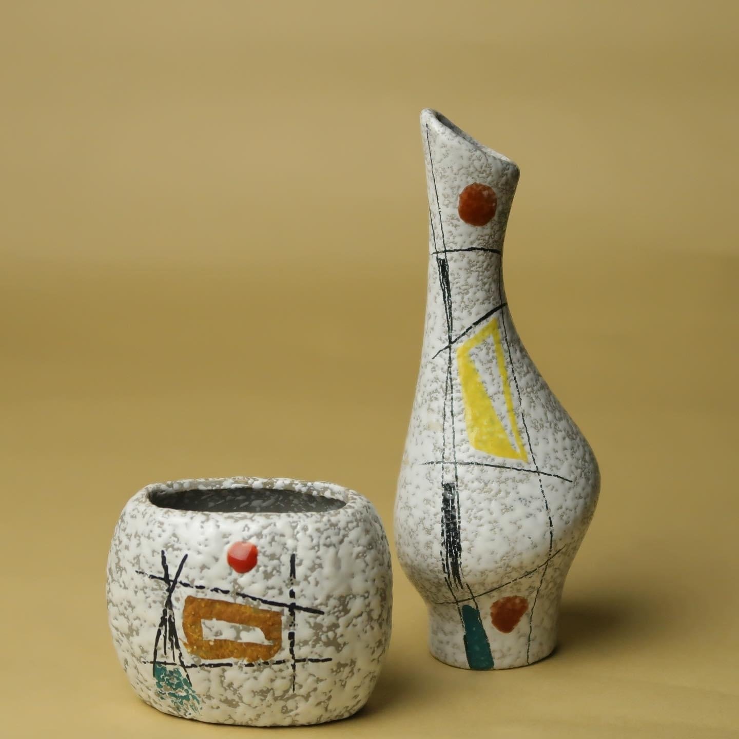 独60年代 Elke&Elmar Kubicek スタジオ陶器 Fat Lava Vintage West