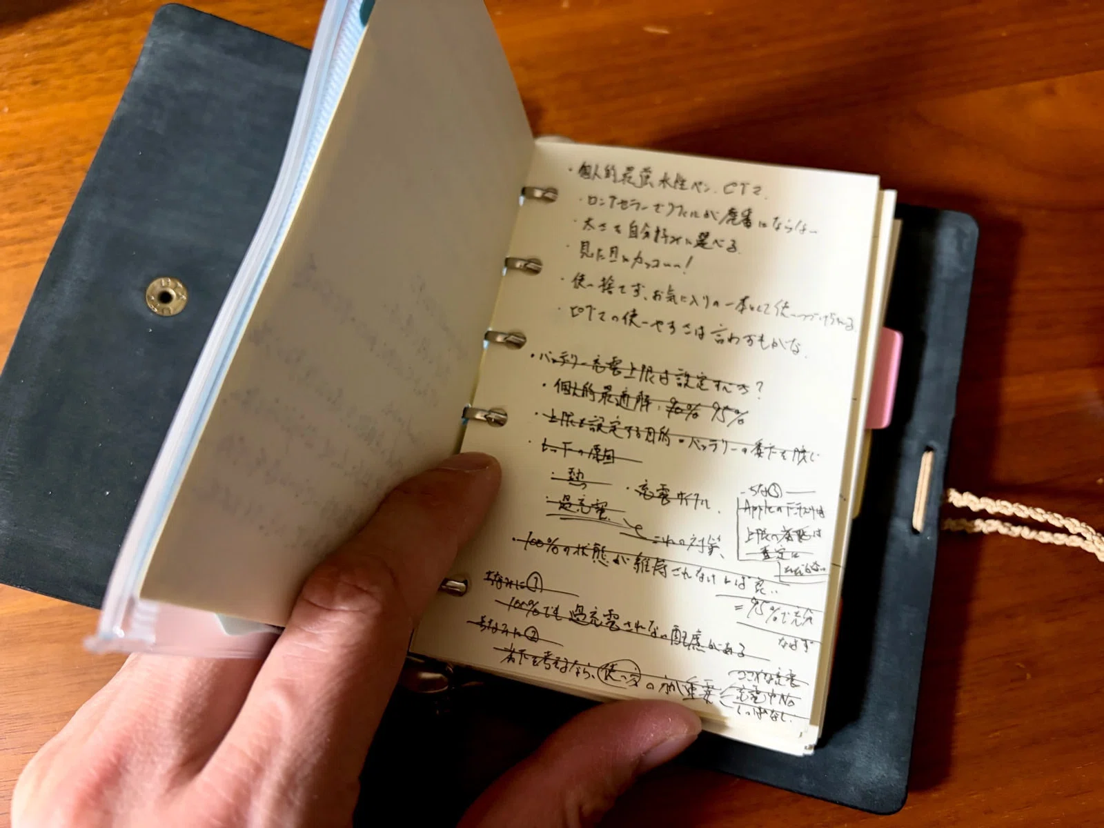 システム手帳とは名ばかりのメモ帳｜ばんか（bamka）