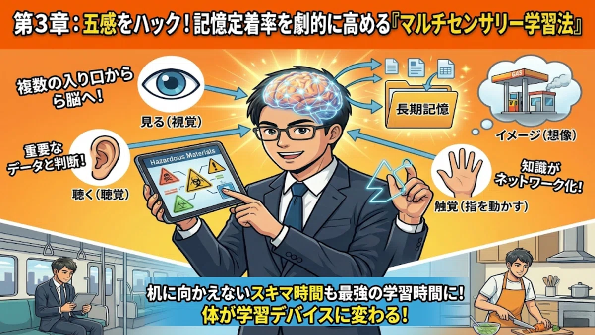 【五感を味方につけよ】忙しい社会人が危険物乙4の「数字と性質」を効率よく脳に刻むマルチセンサリー勉強法|NAKASHI |危険物乙4伴走型資格コーチ