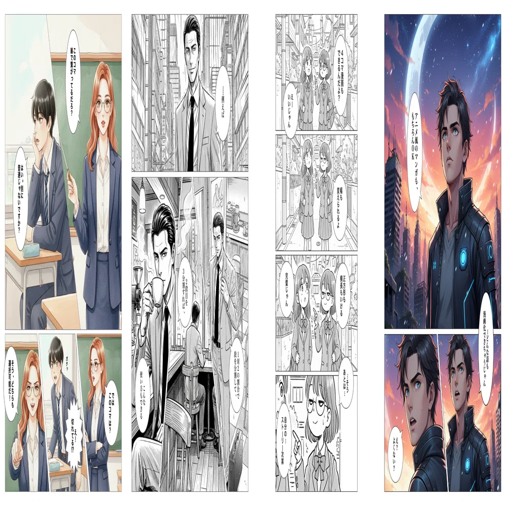 簡単に漫画が作れるGemini Canvasの無料アプリ「Manga Layout」｜settie
