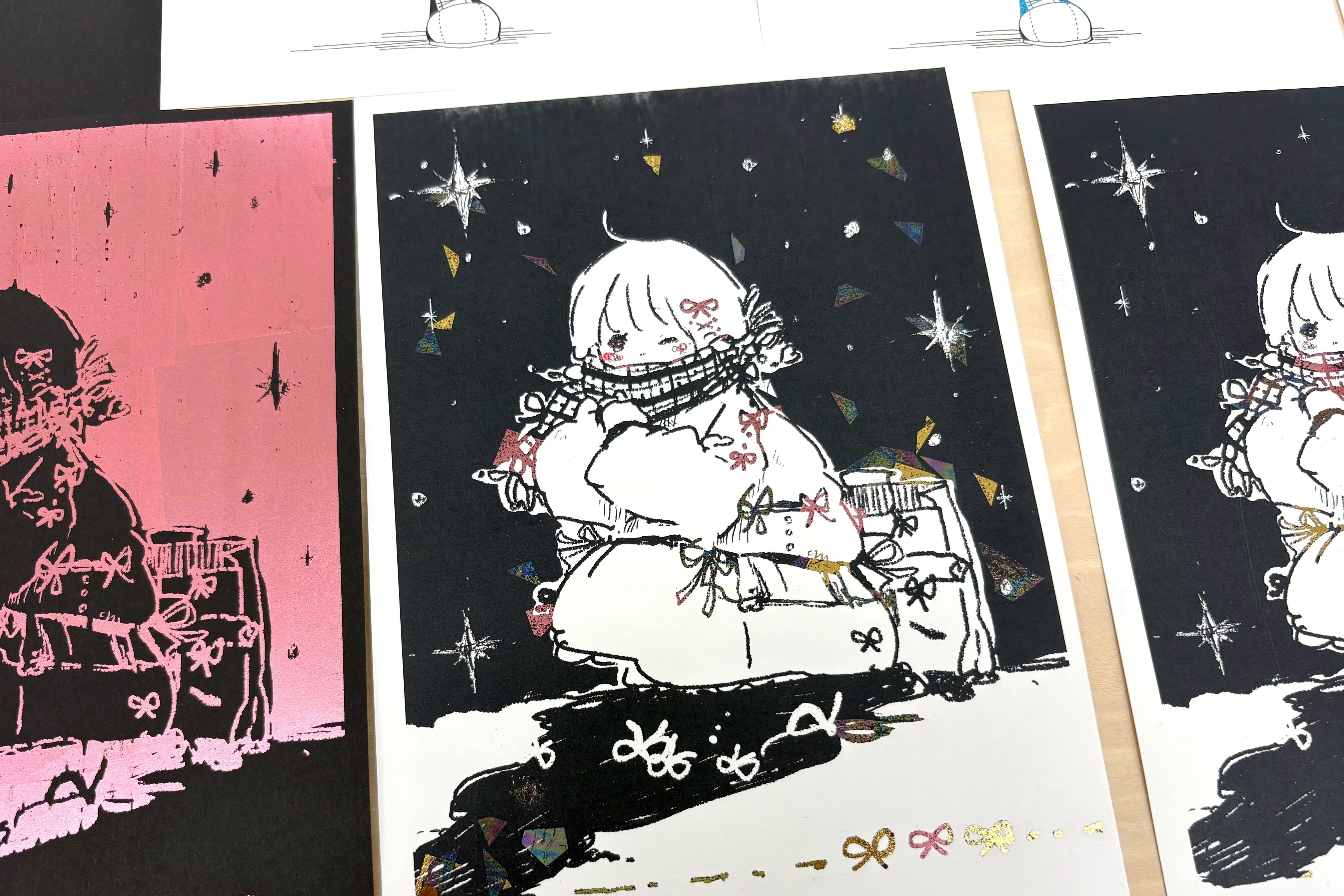 【授業：嵯峨美術大学（2025年度後期授業）】“顔料箔”を使って作品をつくろう