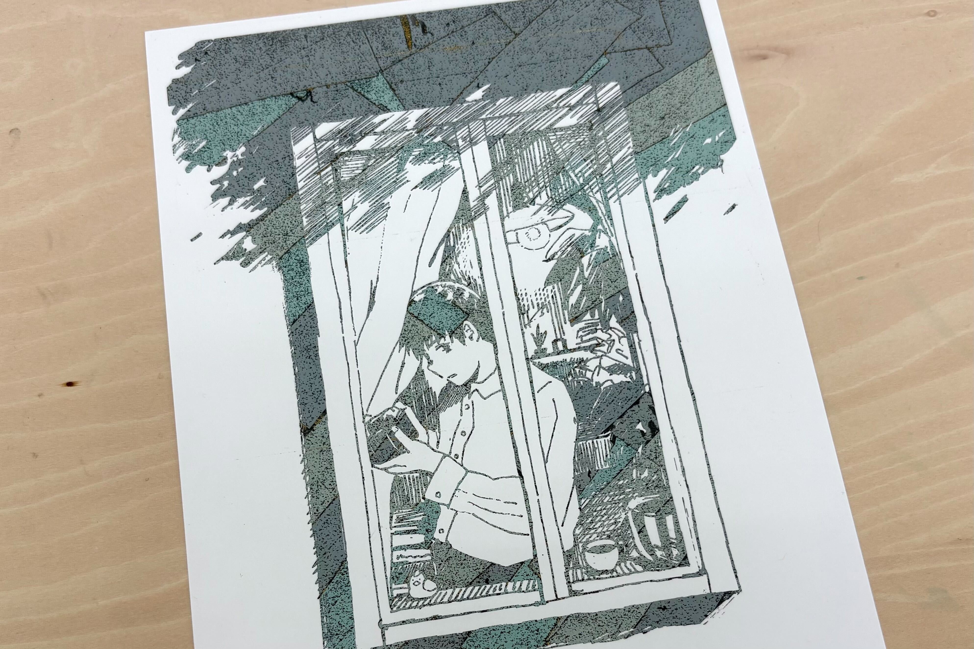 【授業：嵯峨美術大学（2025年度後期授業）】“顔料箔”を使って作品をつくろう