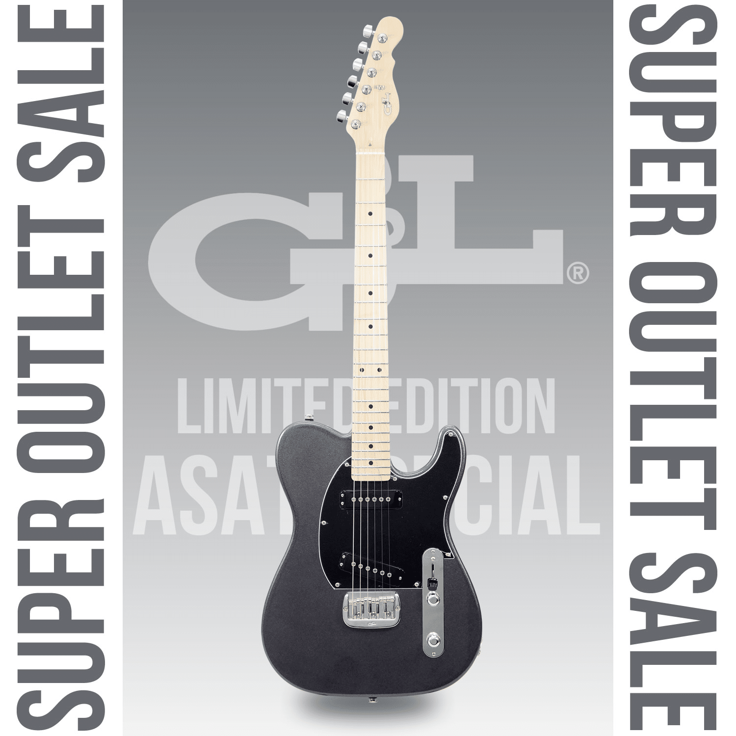 G&L ASAT Special - USA 正規認定書付 限定のグラファイトメタリックカラーを纏った G&L USA ASAT Special を