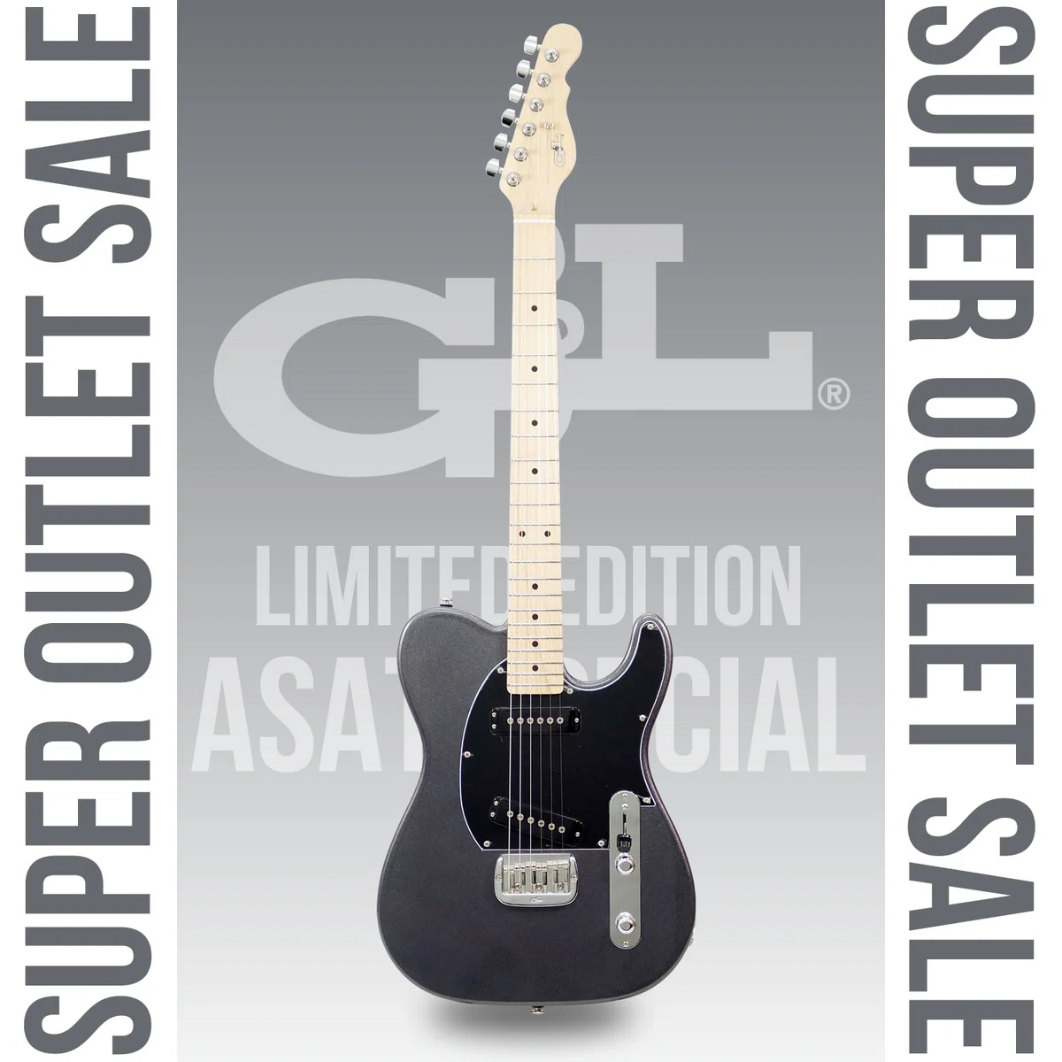 限定のグラファイトメタリックカラーを纏った G&L USA ASAT Special を