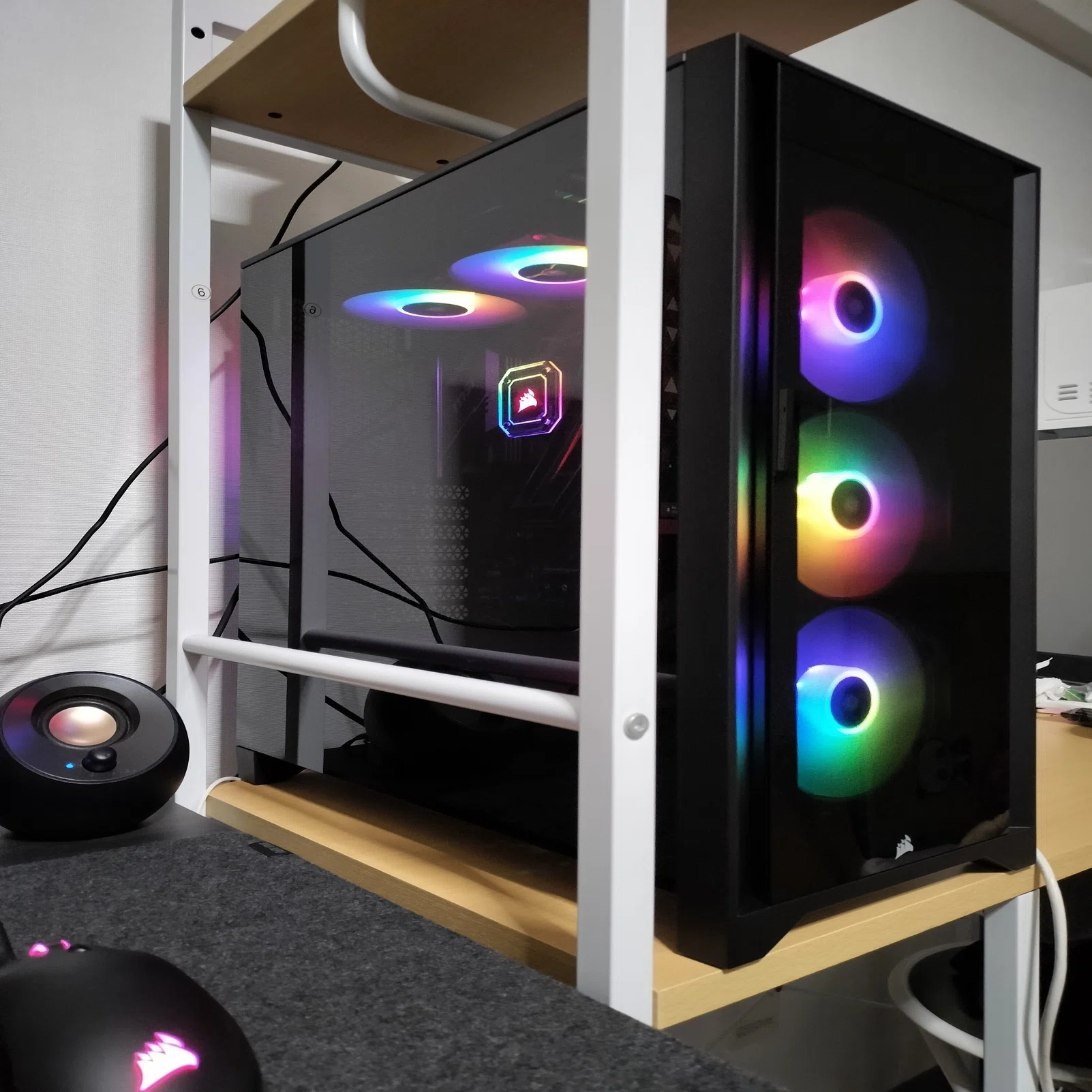 黒船号Mark.1】【自作PC】Corsair iCUEの光に惚れ、遂に自作PCに挑戦 