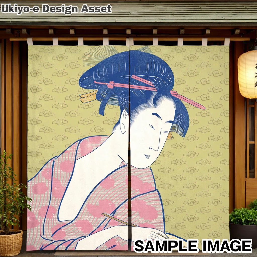 浮世絵を、もっとポップに。もし、こんなカラフルな暖簾が街にあったら