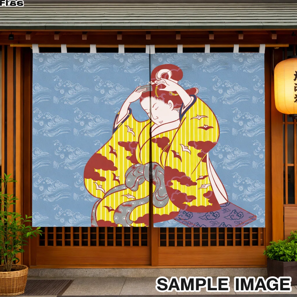 浮世絵を、もっとポップに。もし、こんなカラフルな暖簾が街にあったら
