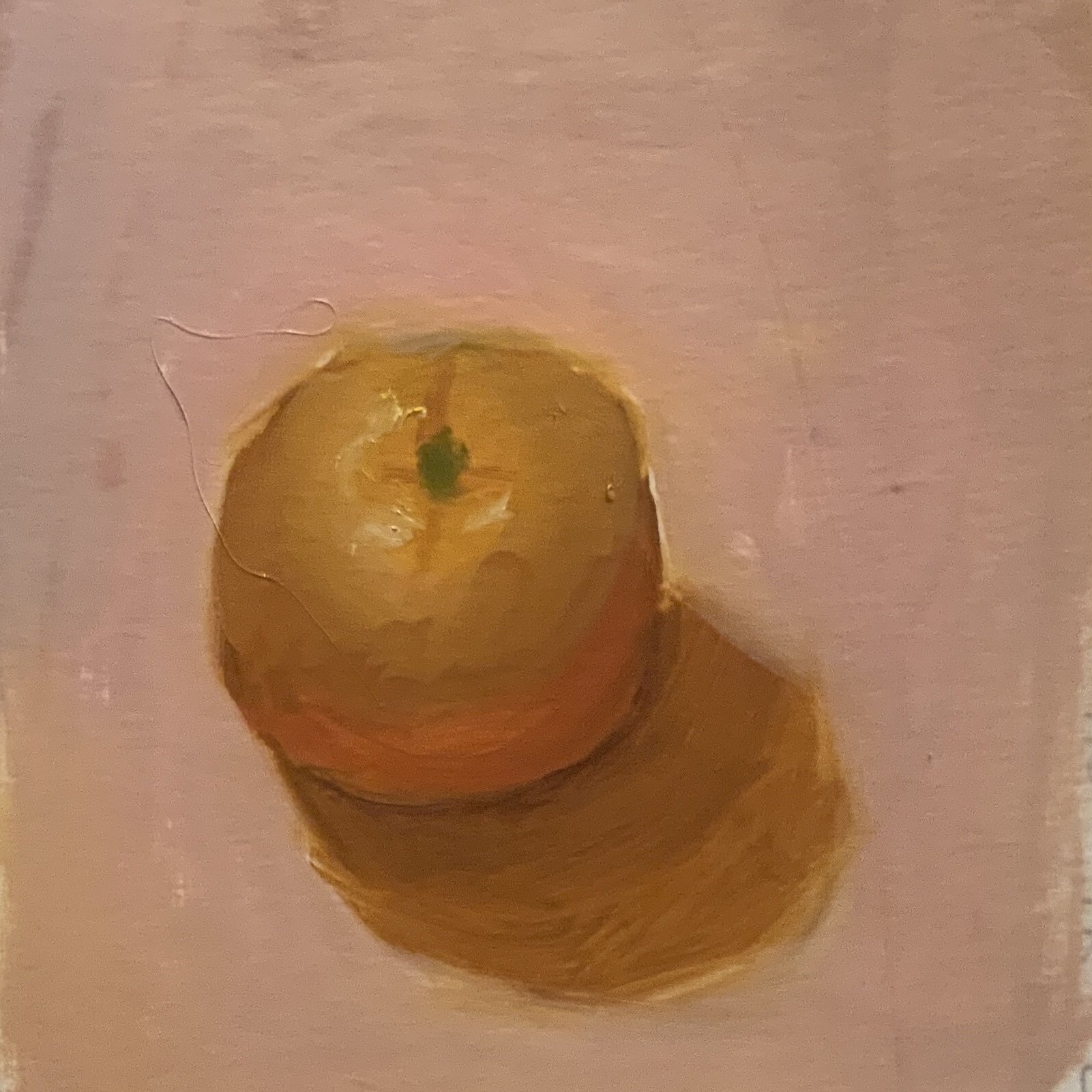 油絵 no.42 みかんとリンゴ｜なお