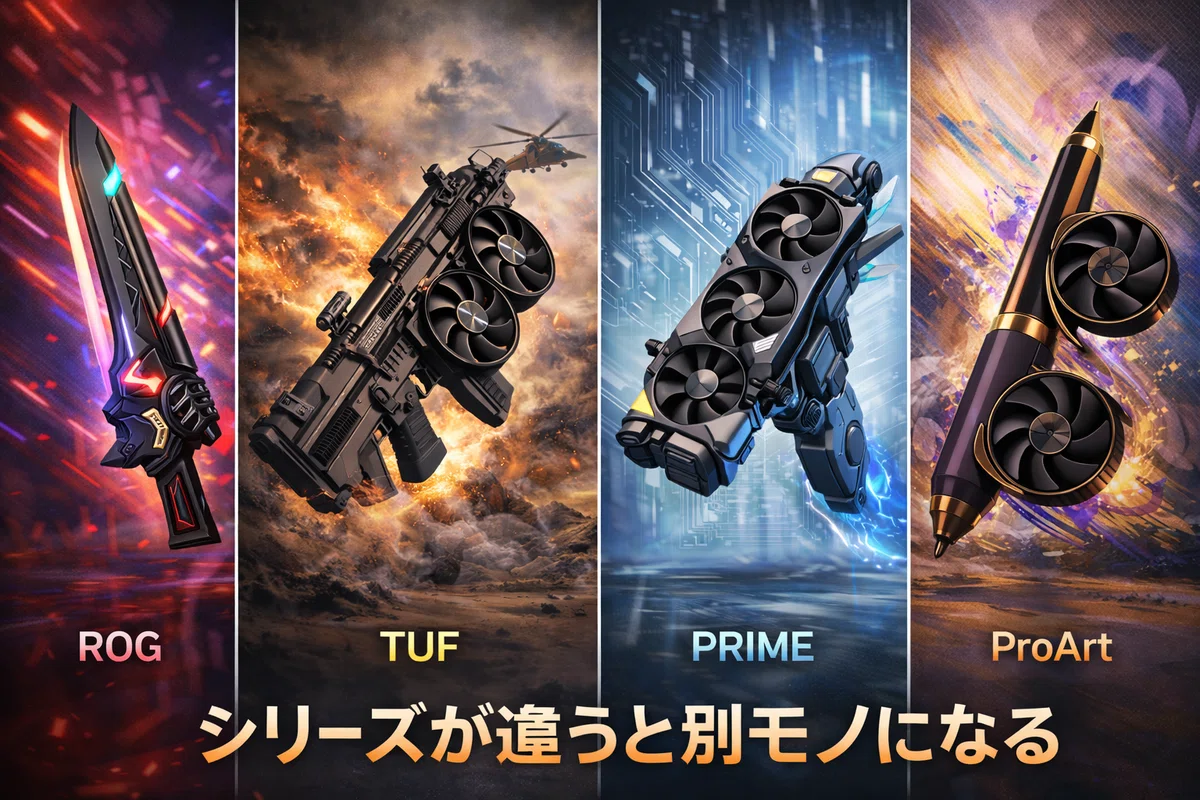 「シリーズが違うと別モノ」になる理由｜同じGPUでも差が出る5つ