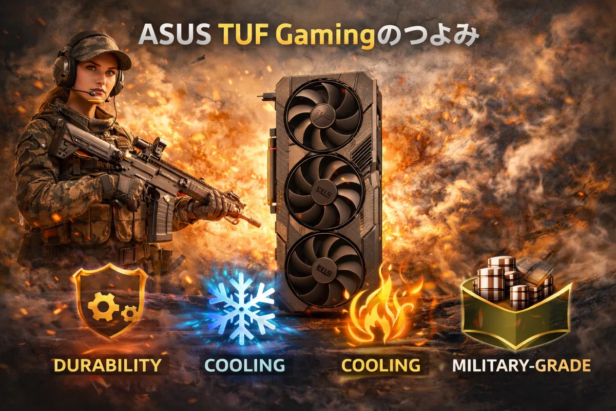 ASUS TUF Gamingの強み｜ROGほど高くないのに“ちゃんと強い”