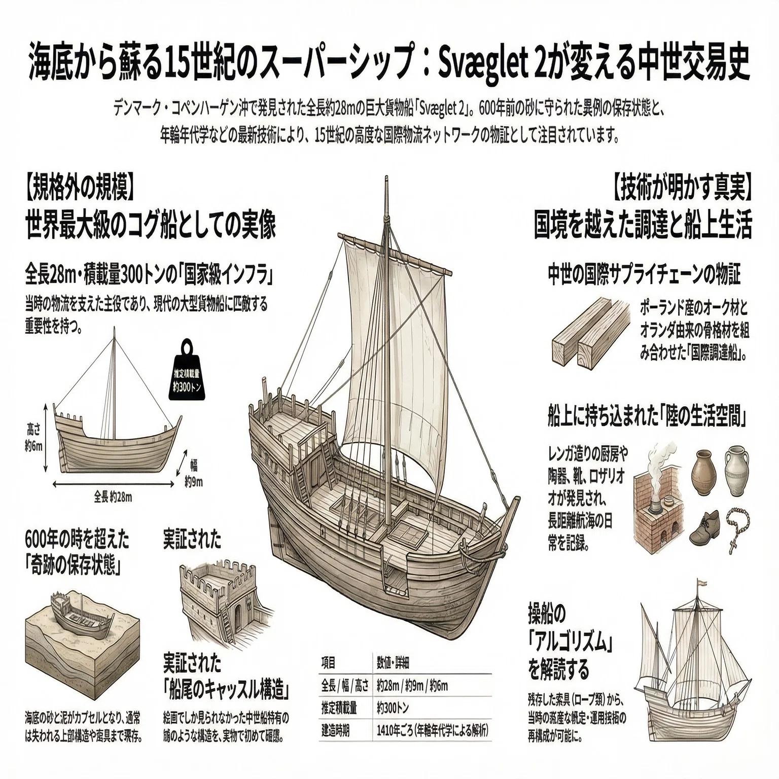 9階建て級の“中世スーパーシップ”が、海底から立ち上がる——Svæglet 2