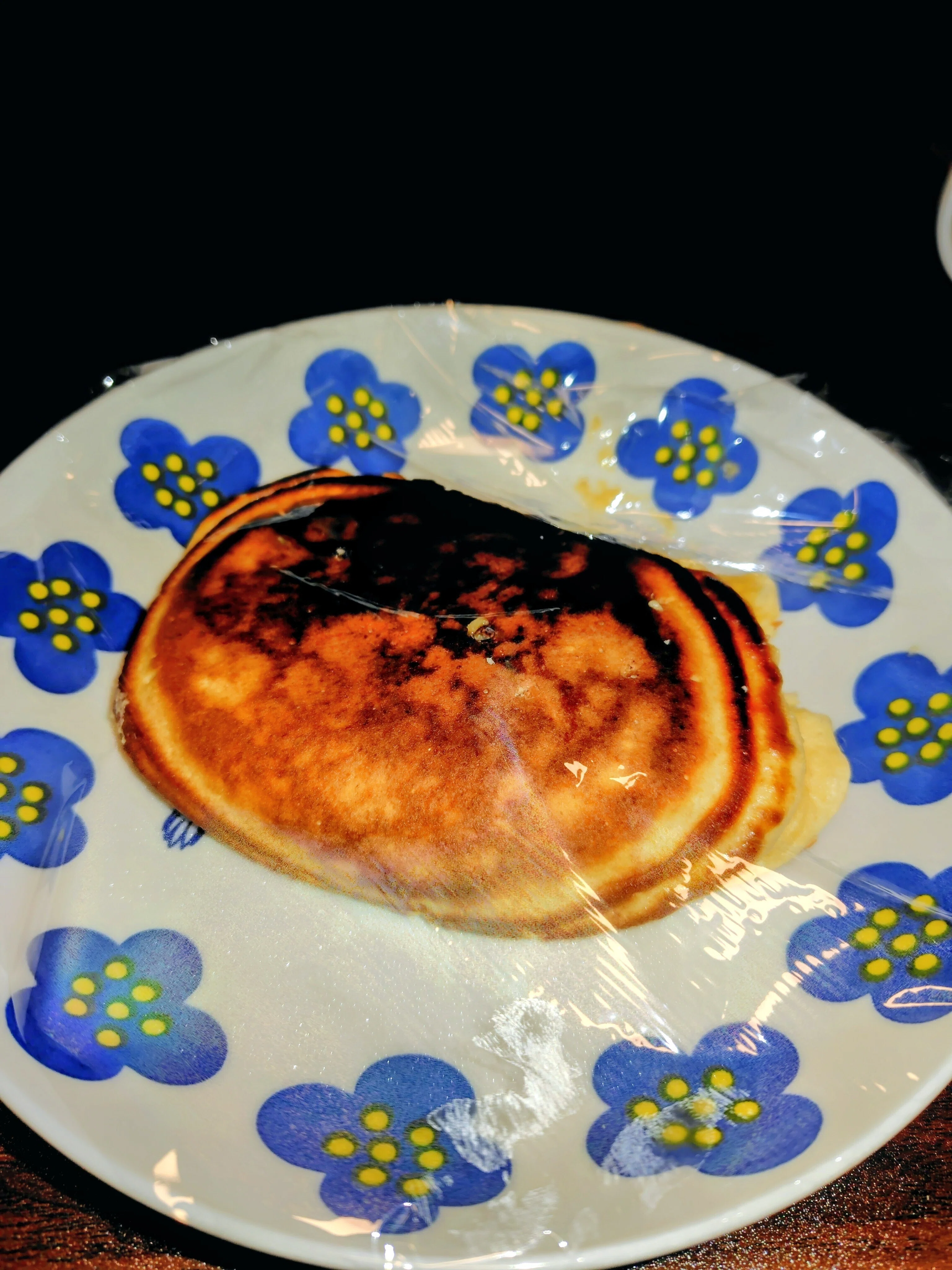 焦げたホットケーキ｜のほほんみかん