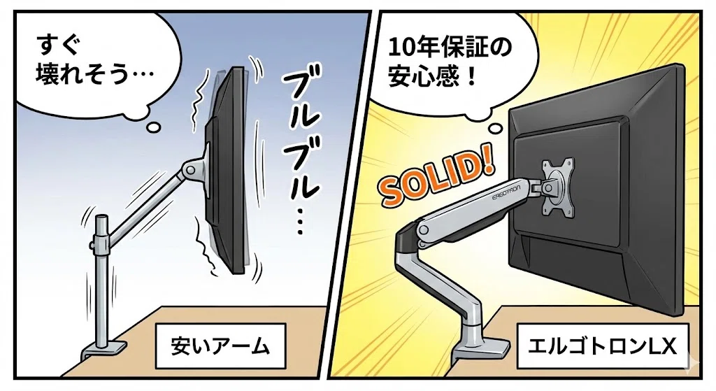 30%OFF】エルゴトロンLXが選ばれる「決定的な理由」とは？安物モニター