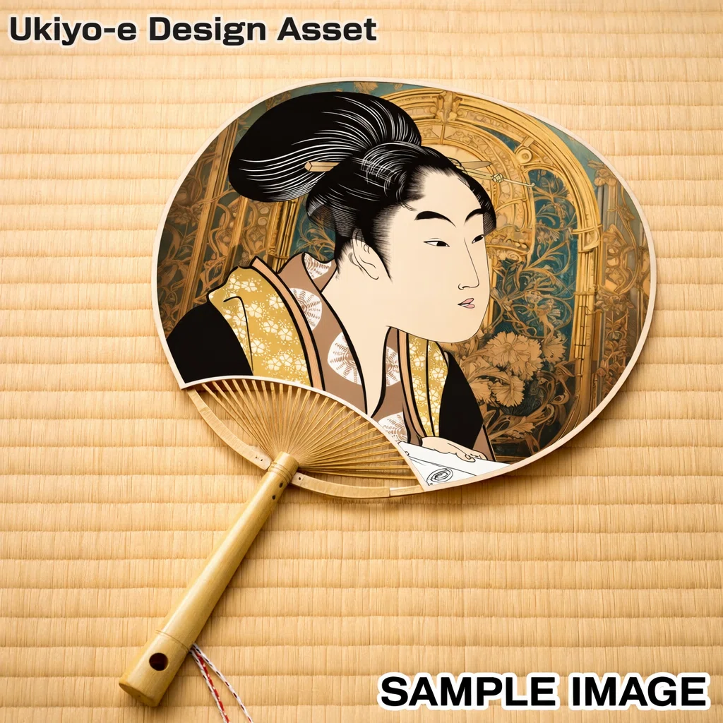 浮世絵を「団扇」にすると、急にデザインになる｜KIMASA