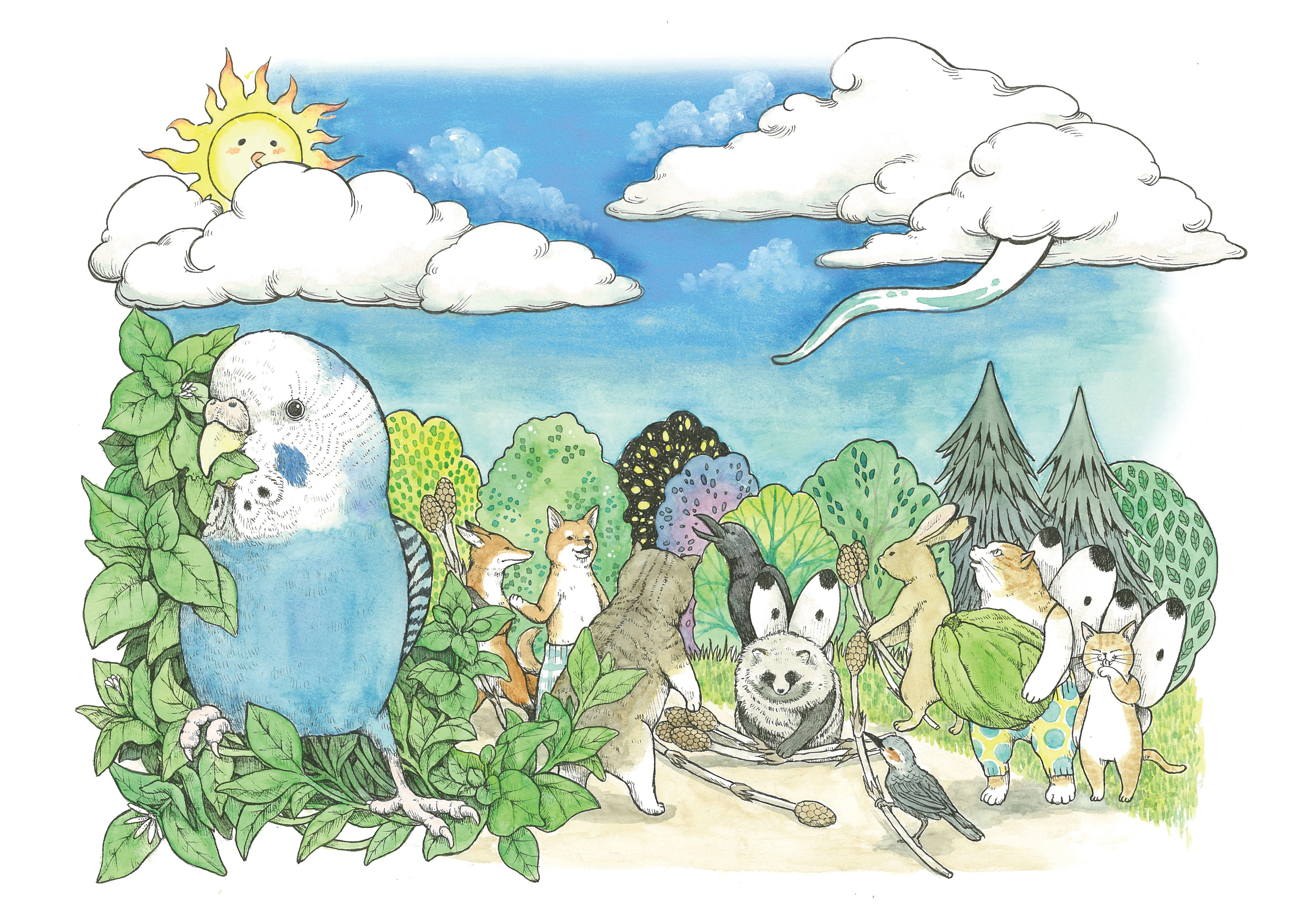 絵本】暴れんぼバードの小鳥神｜鳥と獣