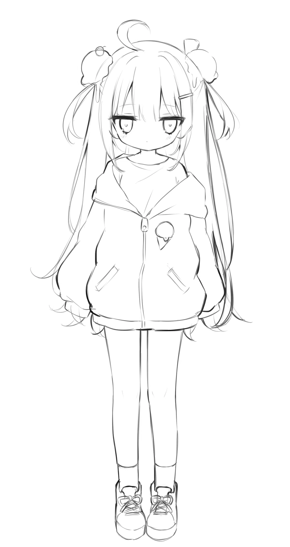 イラスト制作】キャラデザして立ち絵を描くよ 〜ボツ絵のその先へ