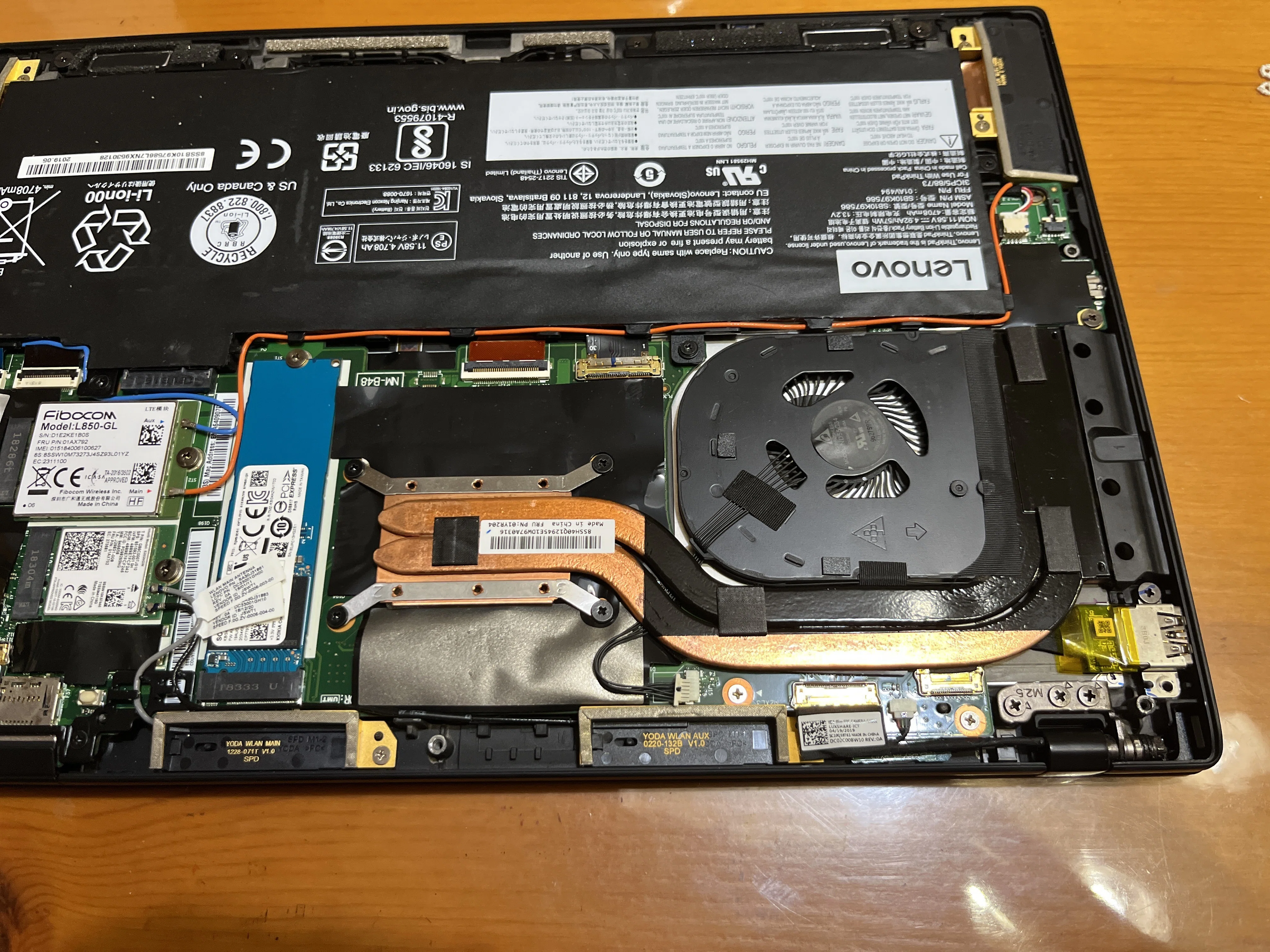 126 ThinkPad X1 carbon 6th CPUヒートシンク交換（備忘録）｜晩酌