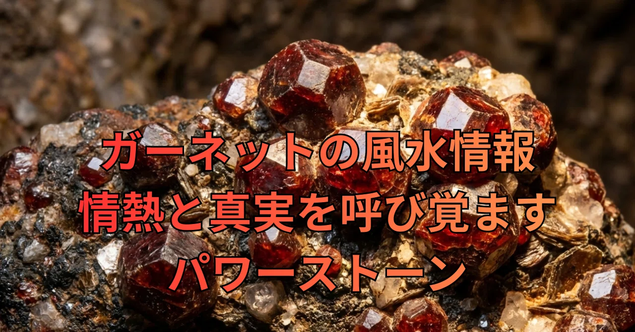 ガーネット」鉱石のパワーは運気まで引き寄せる！？鉱石・宝石について