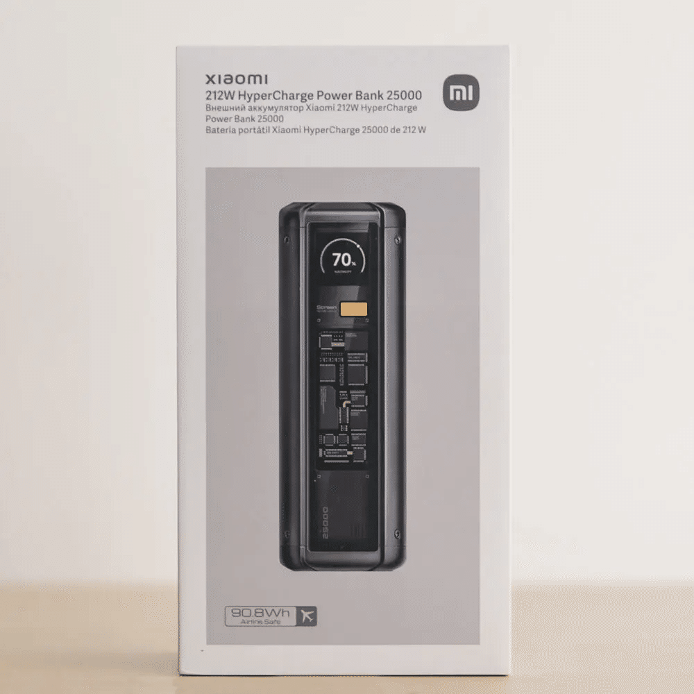 Xiaomi 212W HyperCharge Power Bank 25000mAhをレビュー！ノートPCも