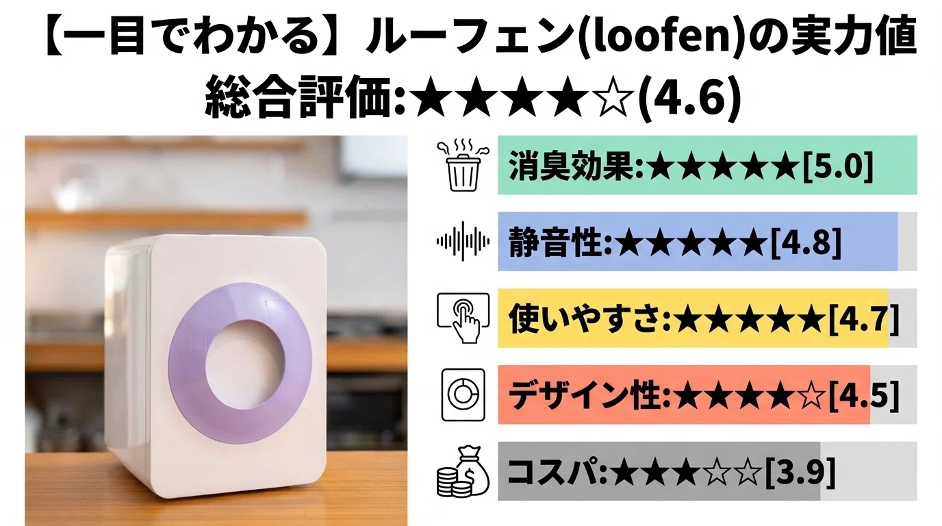 生ゴミ処理機ルーフェン(loofen)の口コミレビュー！音や乾燥時間・電気