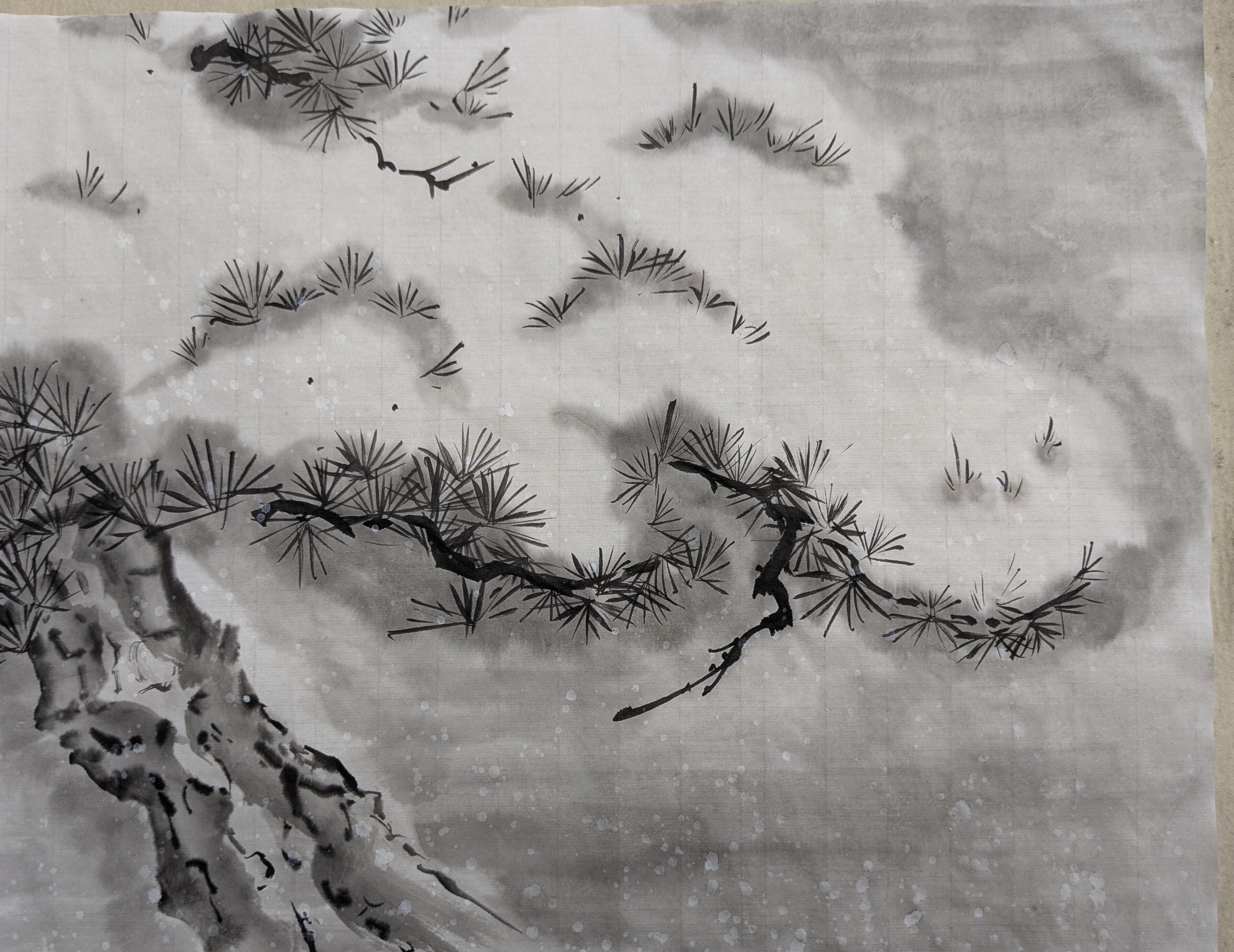 水墨画・雪の表現｜t-miura