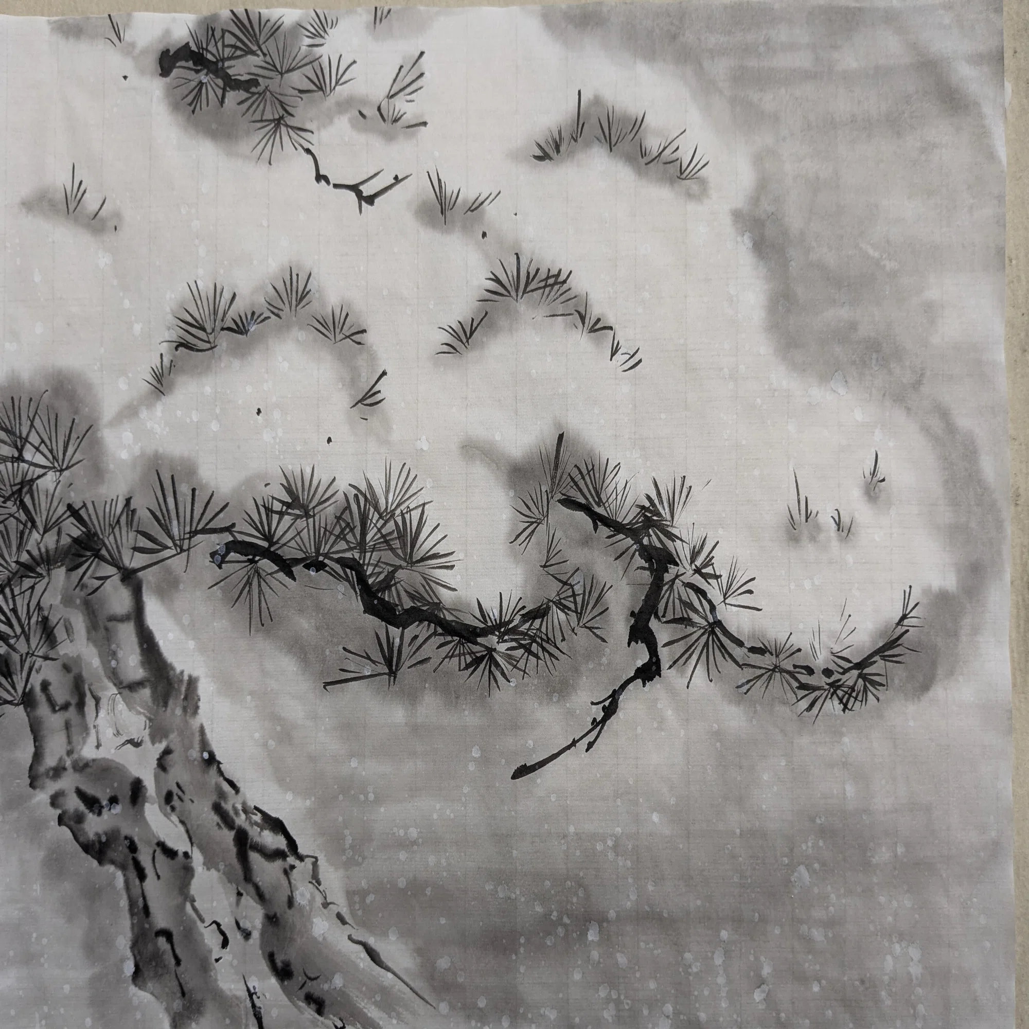 水墨画・雪の表現｜t-miura