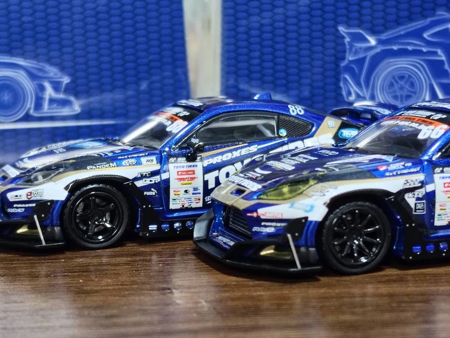 【未開封】GULLIVER64 GR86 D1GP 2台セット 2台セット】GR86 TEAM TOYO TIRES DRIFT D1GP 2025 GULLIVER64 1/64