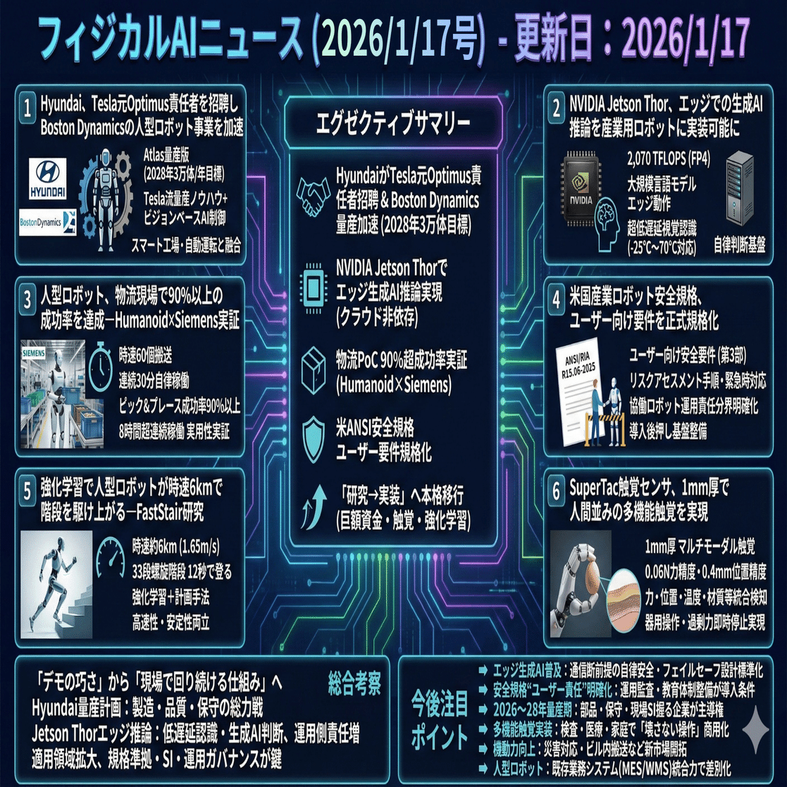 フィジカルAIニュース(2026/1/17号)｜Yasuhito Morimoto