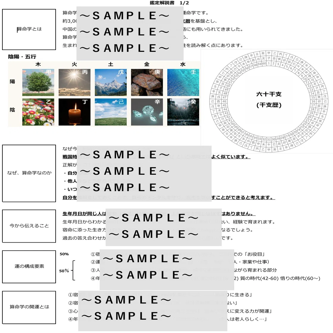 私が「鑑定説明書」をお渡しする理由 ｜やわらかめ算命学鑑定士に