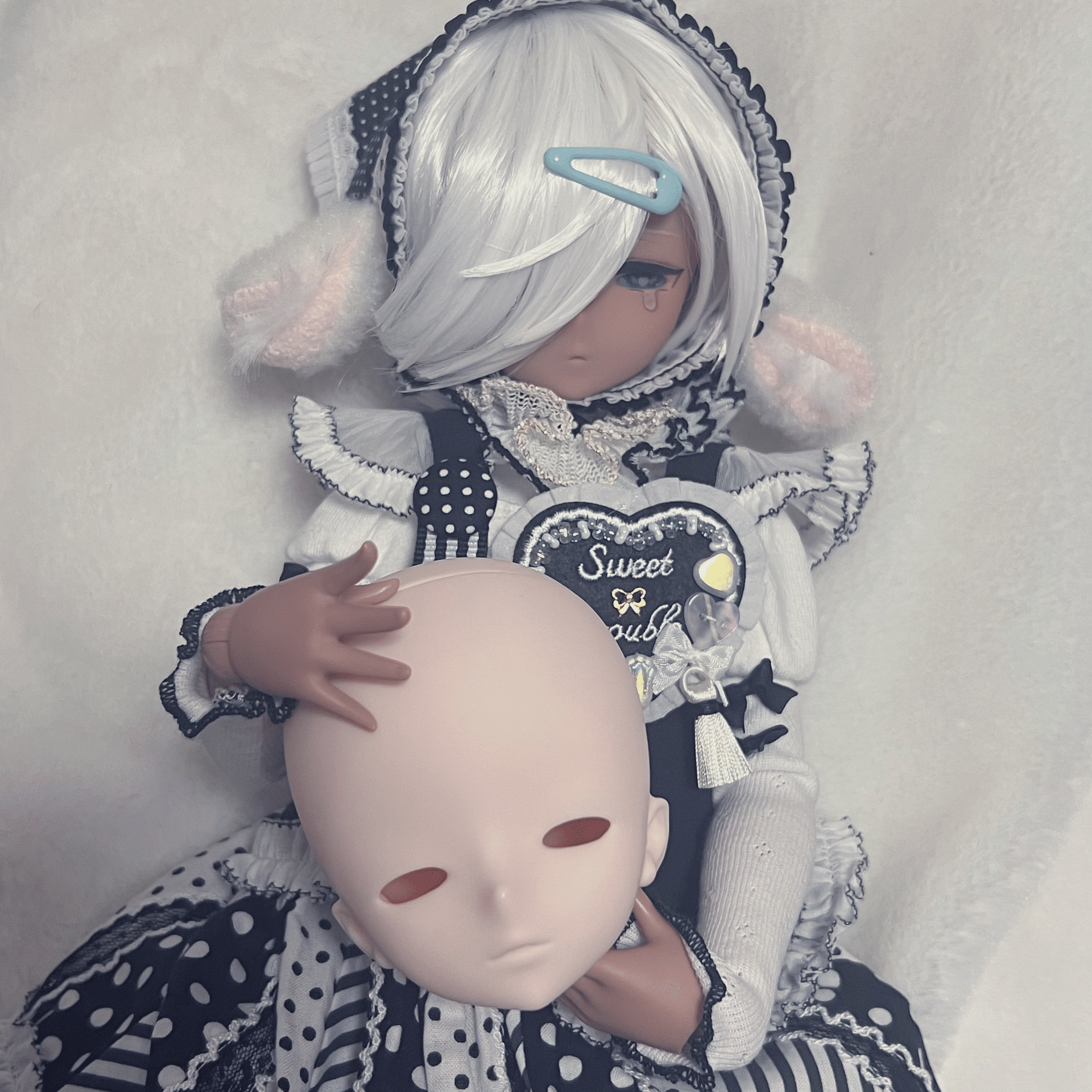 imomo dollカスタム（2体目）【開口・メイク編】｜犬鳴