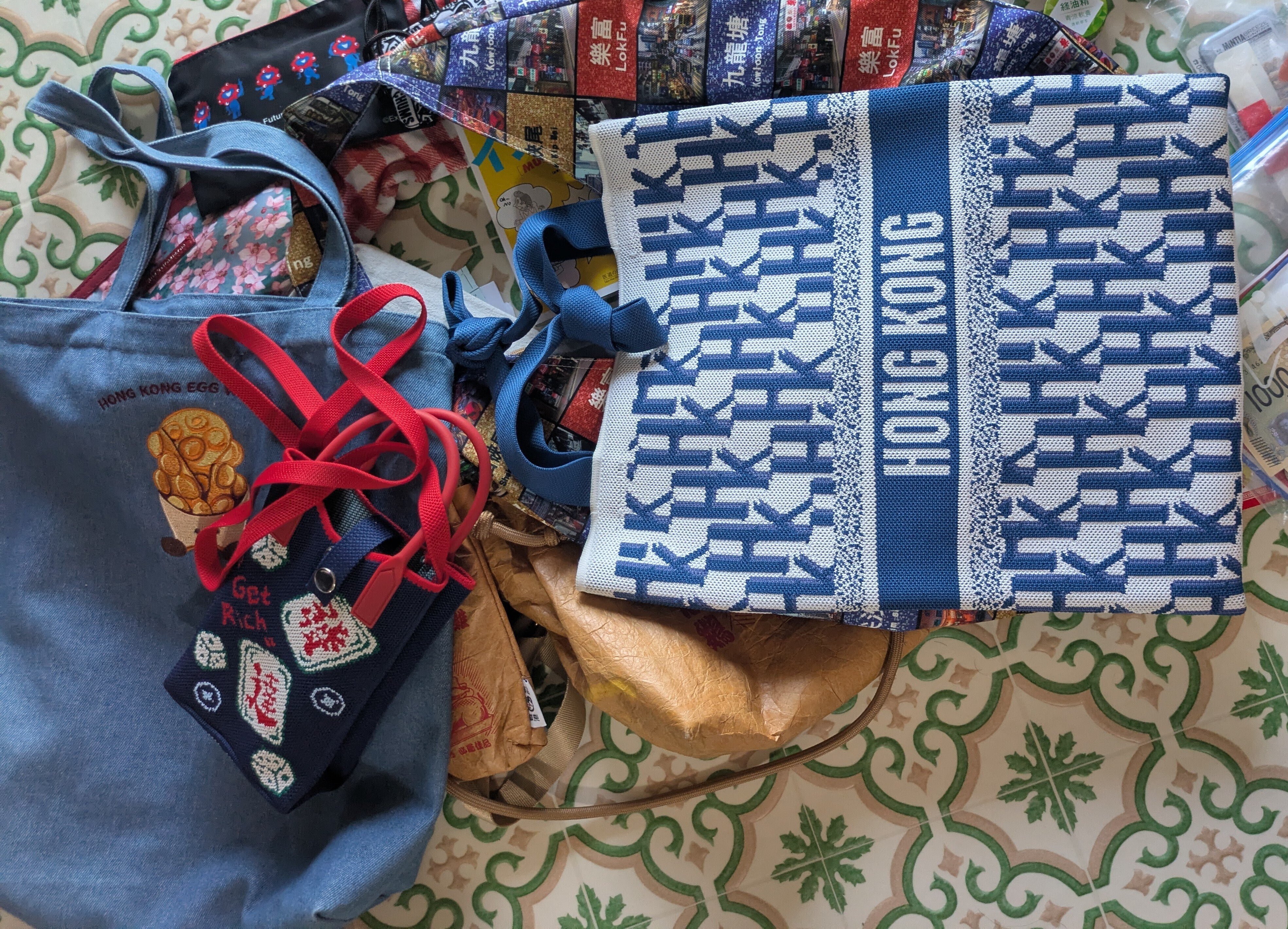 香港で買ったバッグたち（普段のバッグの中身たち）｜毎日香港旅行記