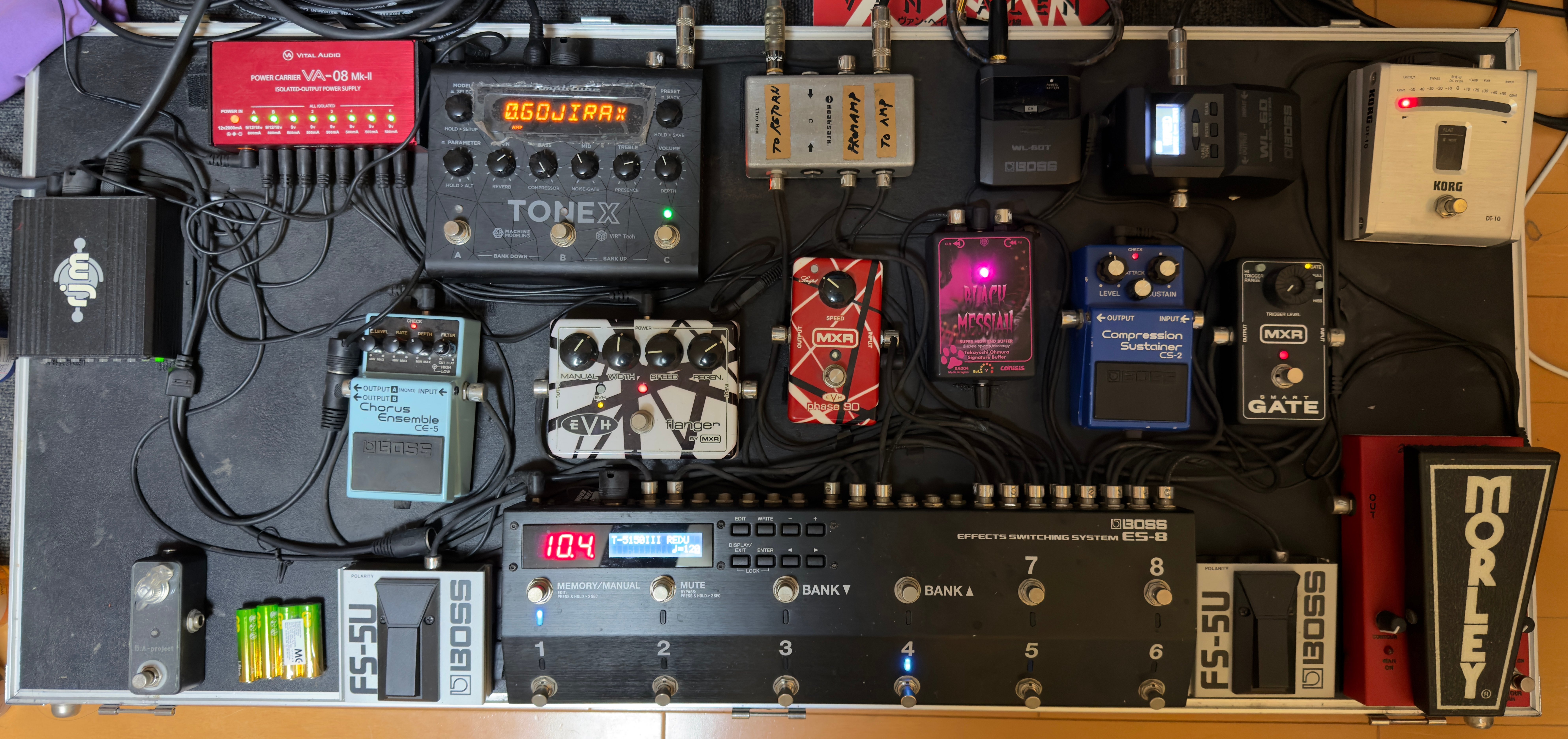 エフェクター　ボード VOYAGER など 足元のエフェクターボード紹介｜Tomoyuki Kojima